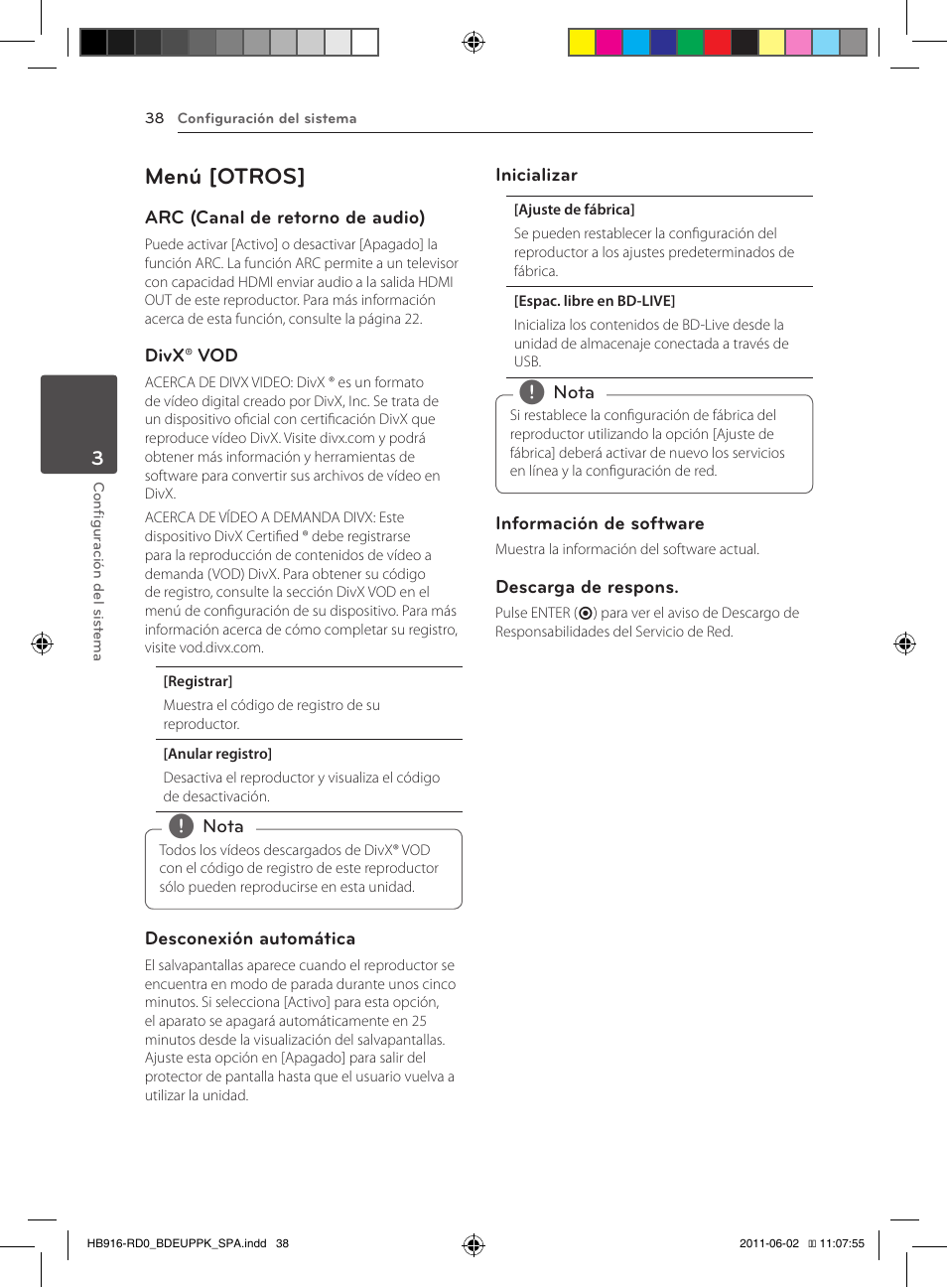 38 – menú [otros, Menú [otros | Pioneer BCS-313 User Manual | Page 324 / 436