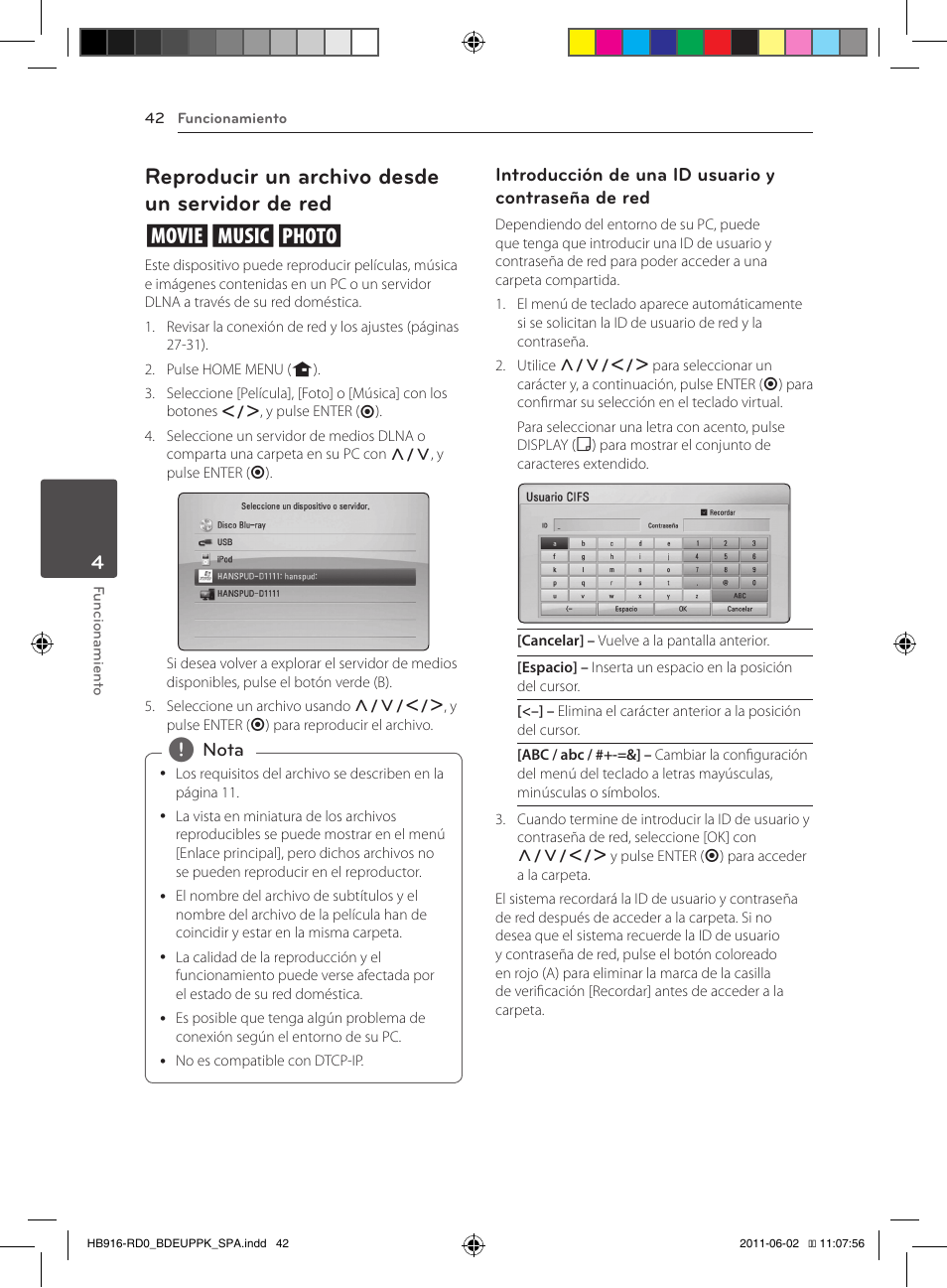 42 – reproducir un archivo desde un, Servidor de red, Reproducir un archivo desde un servidor de red yui | Pioneer BCS-313 User Manual | Page 328 / 436