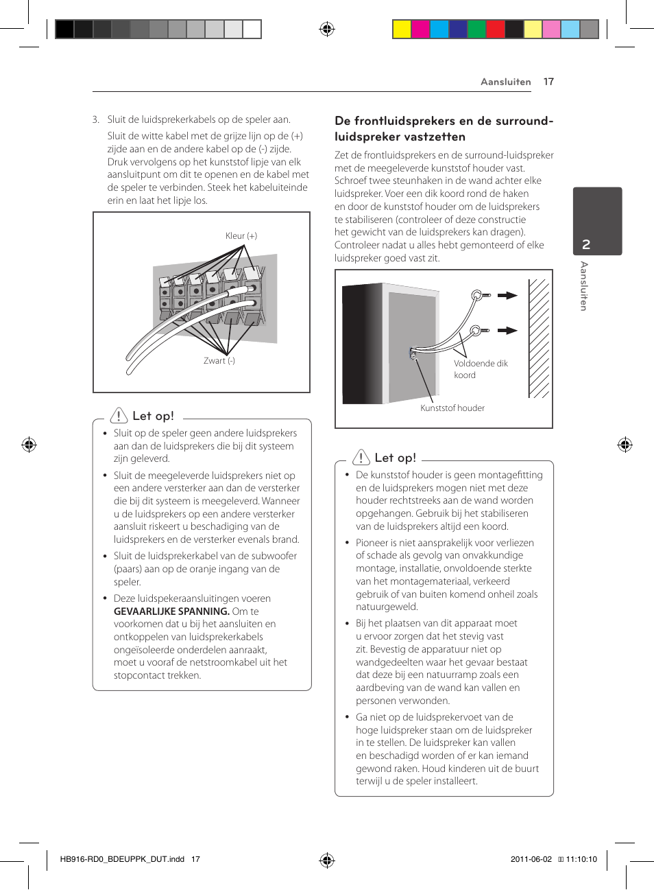 Let op | Pioneer BCS-313 User Manual | Page 373 / 436