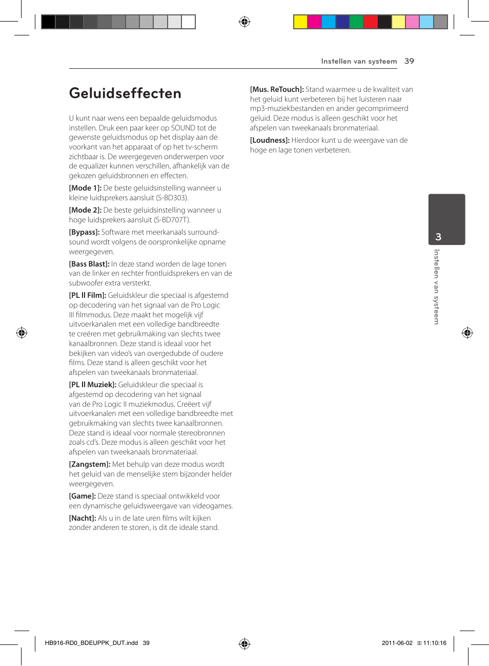 39 geluidseffecten, Geluidseffecten | Pioneer BCS-313 User Manual | Page 395 / 436
