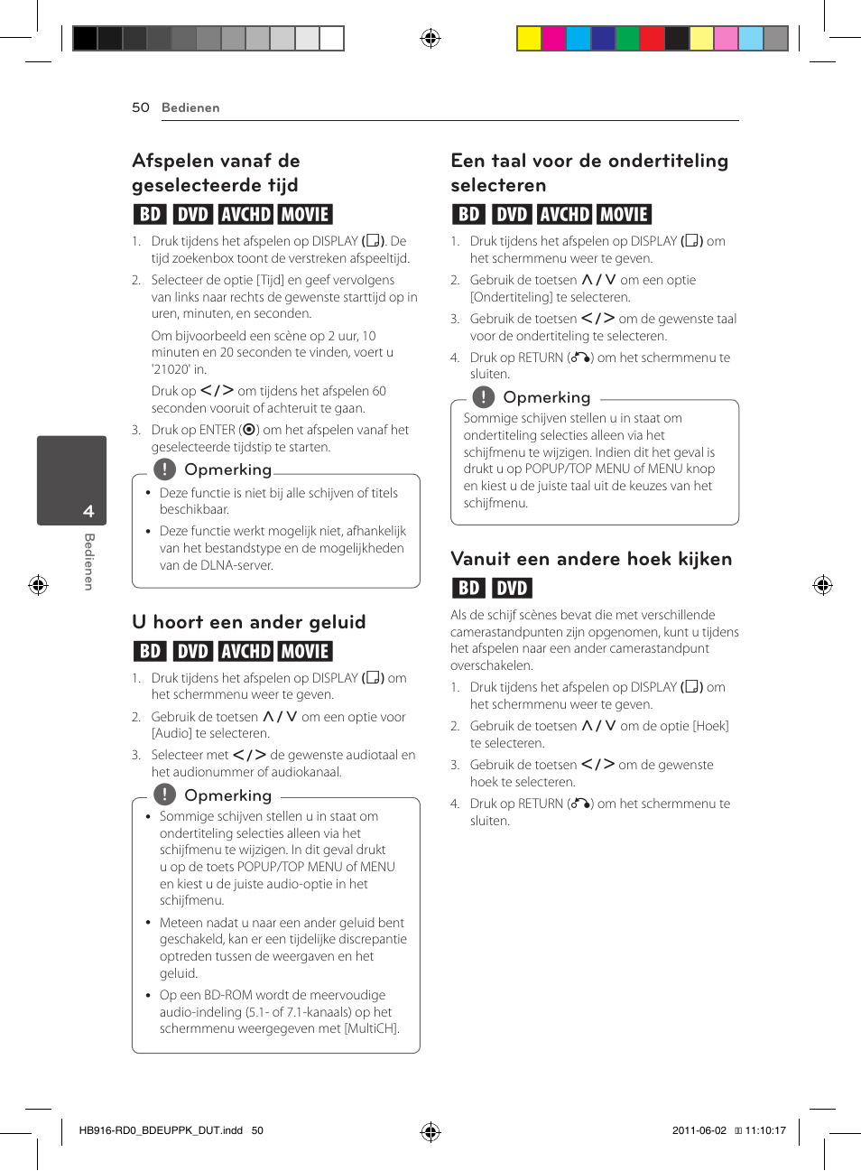 Selecteren, 50 – vanuit een andere hoek kijken, Afspelen vanaf de geselecteerde tijd eroy | U hoort een ander geluid eroy, Een taal voor de ondertiteling selecteren eroy, Vanuit een andere hoek kijken er | Pioneer BCS-313 User Manual | Page 406 / 436