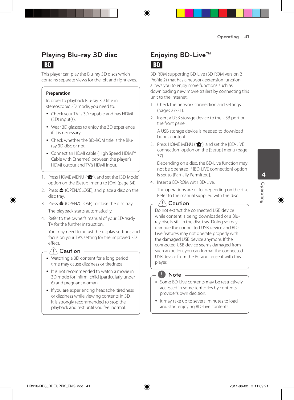 41 – playing blu-ray 3d disc 41 – enjoying bd-live, Playing blu-ray 3d disc e, Enjoying bd-live™ e | Pioneer BCS-313 User Manual | Page 41 / 436