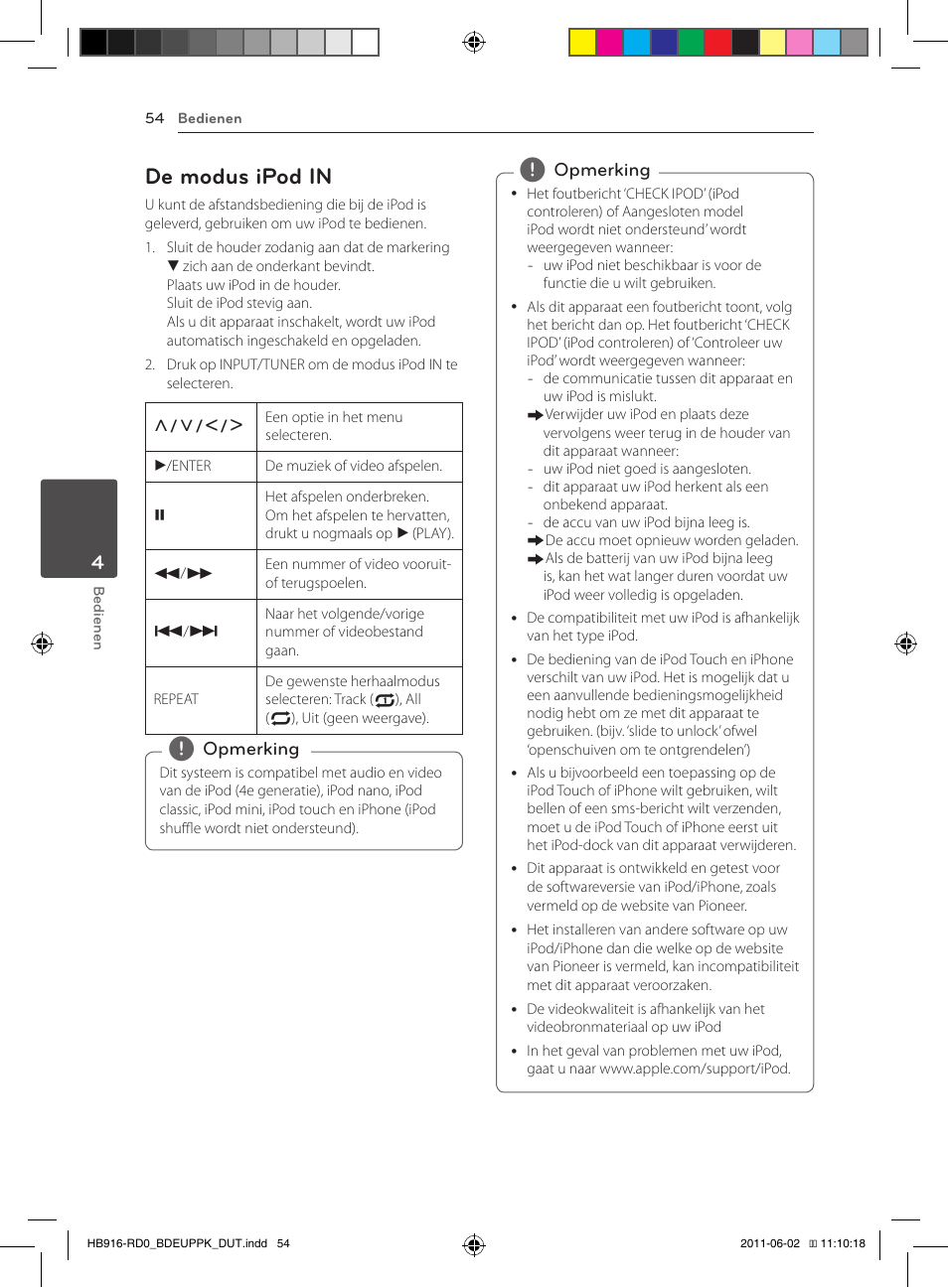 54 – de modus ipod in, De modus ipod in | Pioneer BCS-313 User Manual | Page 410 / 436