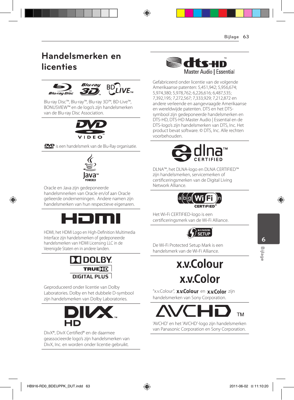 63 handelsmerken en licenties, Handelsmerken en licenties | Pioneer BCS-313 User Manual | Page 419 / 436