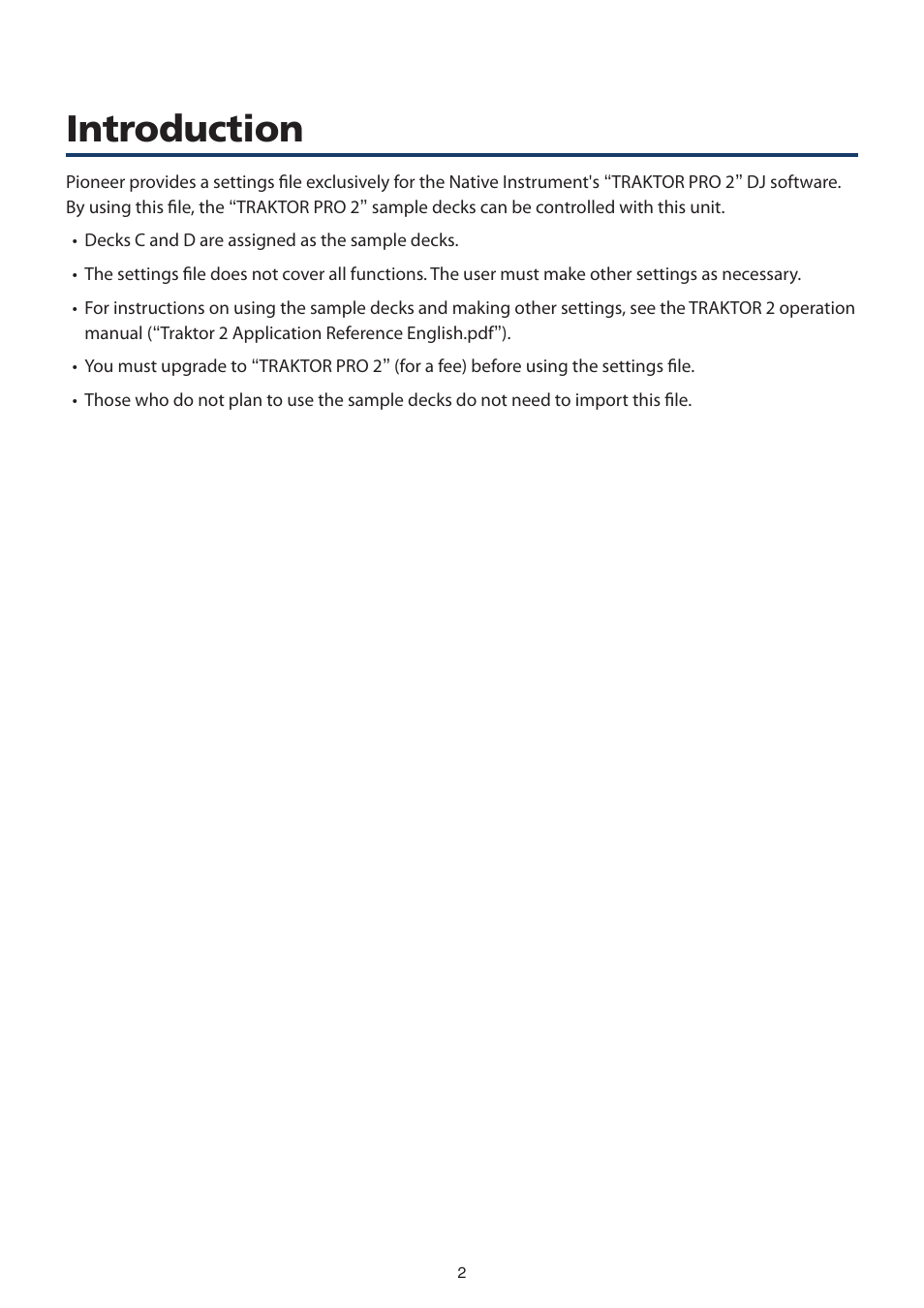 Introduction | Pioneer DDJ-T1 User Manual | Page 2 / 8