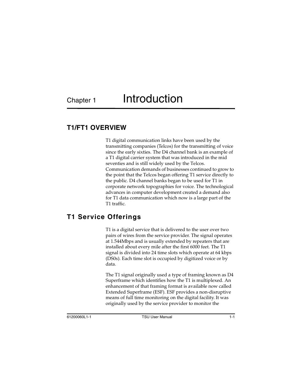 ADTRAN T1-FT1 User Manual | Page 17 / 78