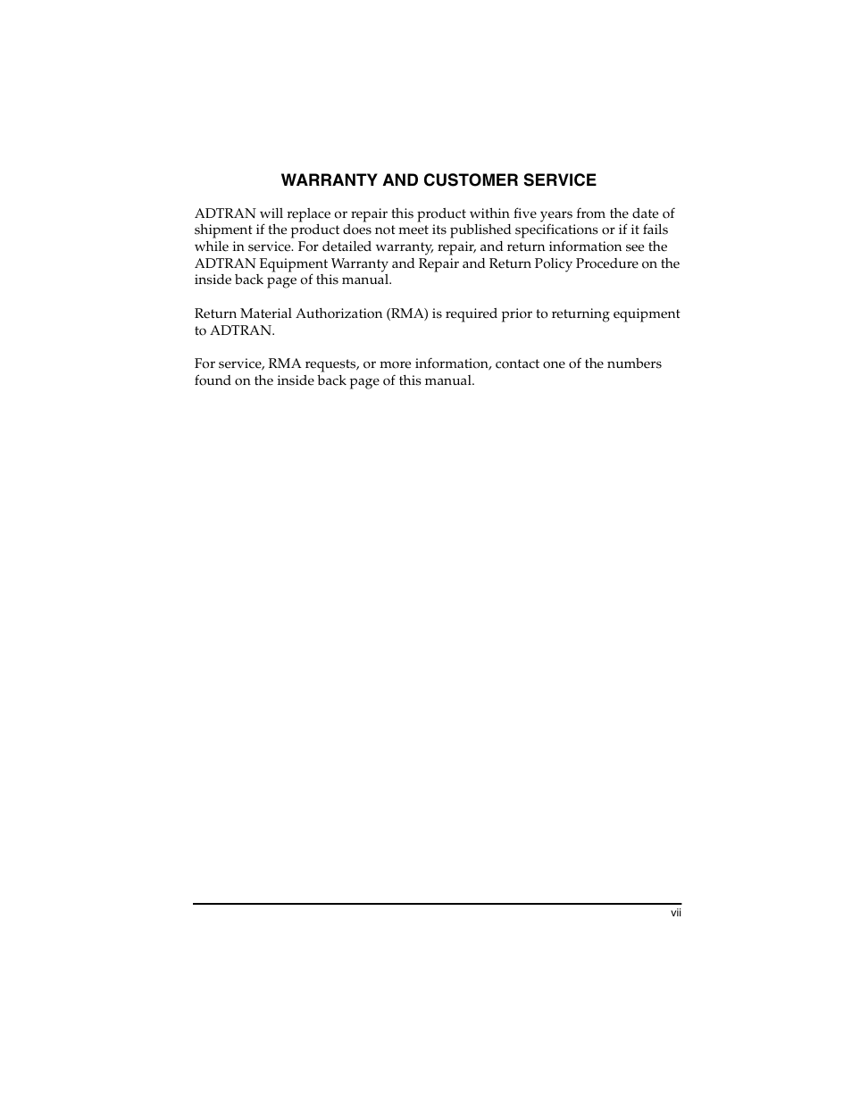 ADTRAN T1-FT1 User Manual | Page 7 / 78