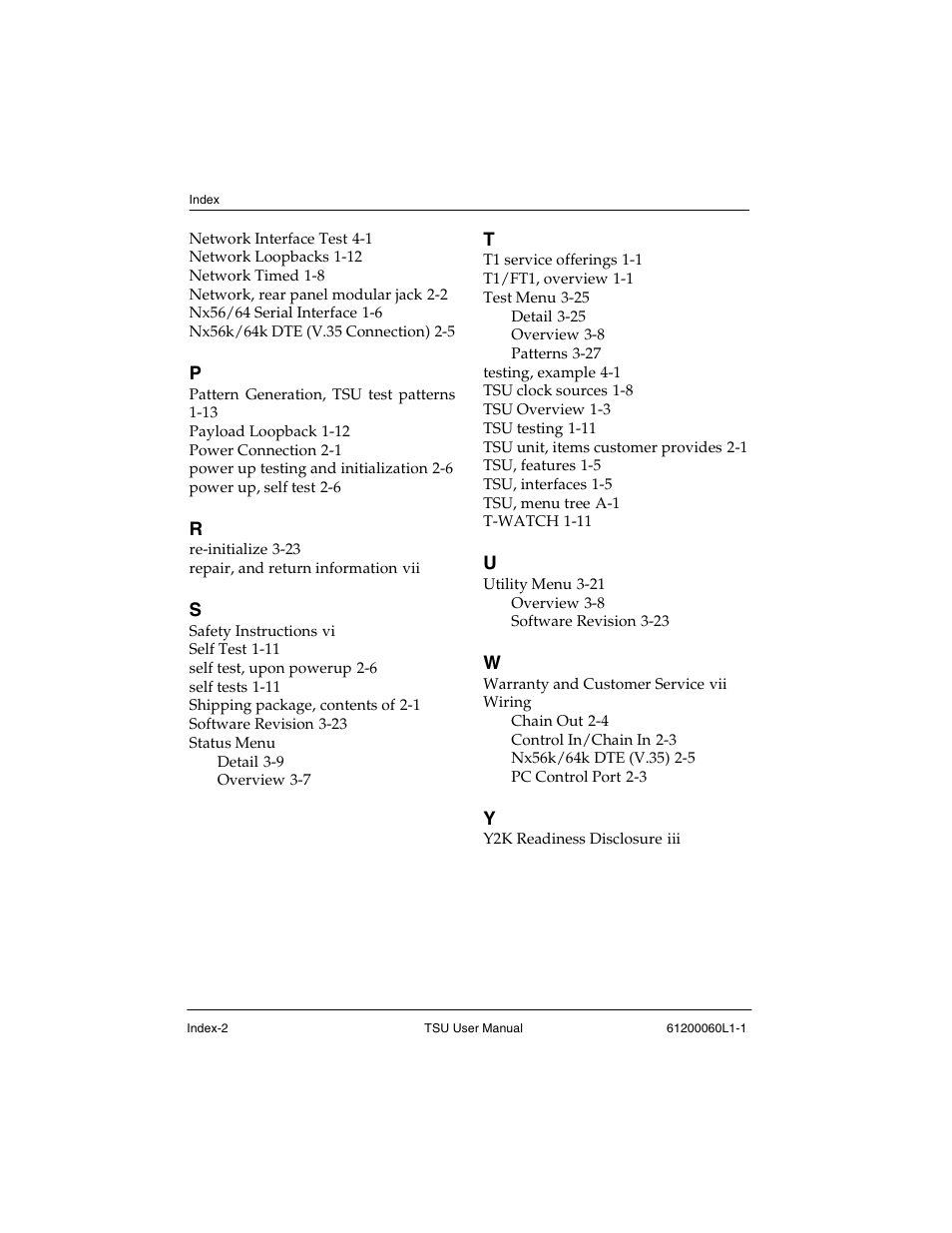 ADTRAN T1-FT1 User Manual | Page 76 / 78