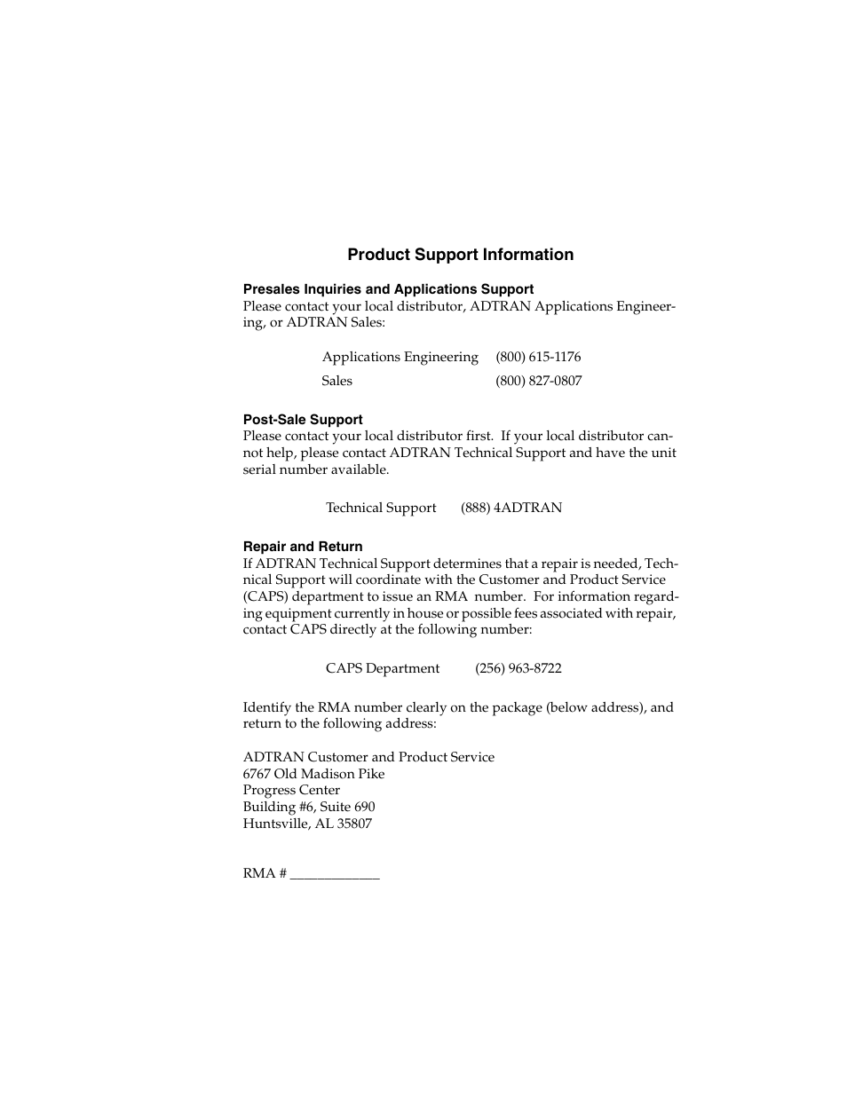 ADTRAN T1-FT1 User Manual | Page 77 / 78