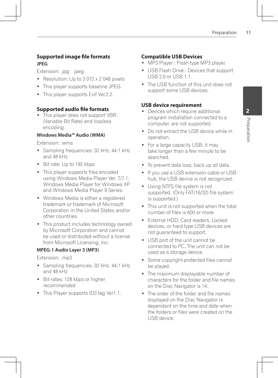 Pioneer DCS-222K User Manual | Page 11 / 280