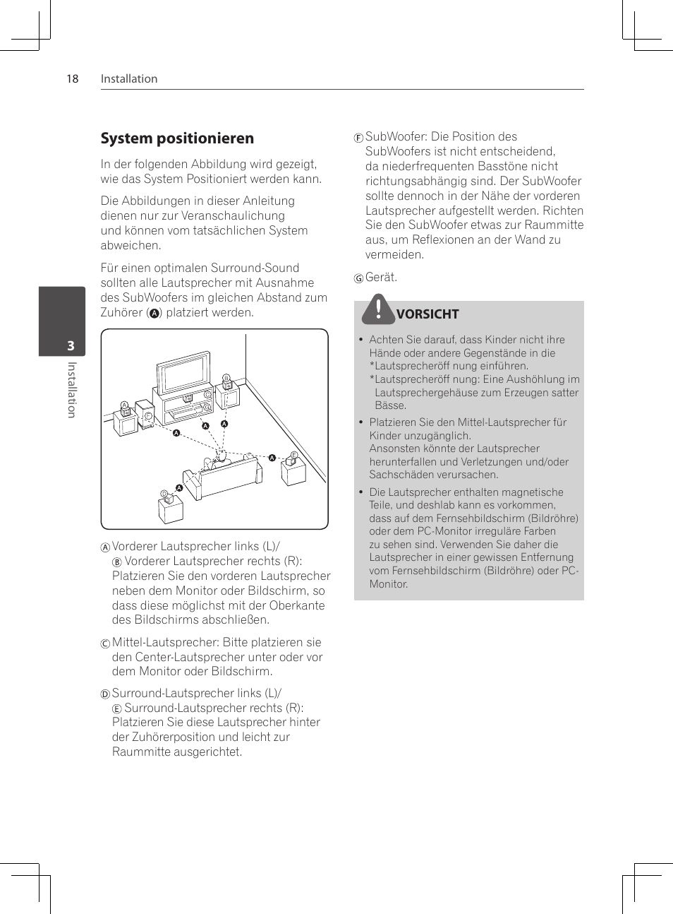 System positionieren | Pioneer DCS-222K User Manual | Page 110 / 280