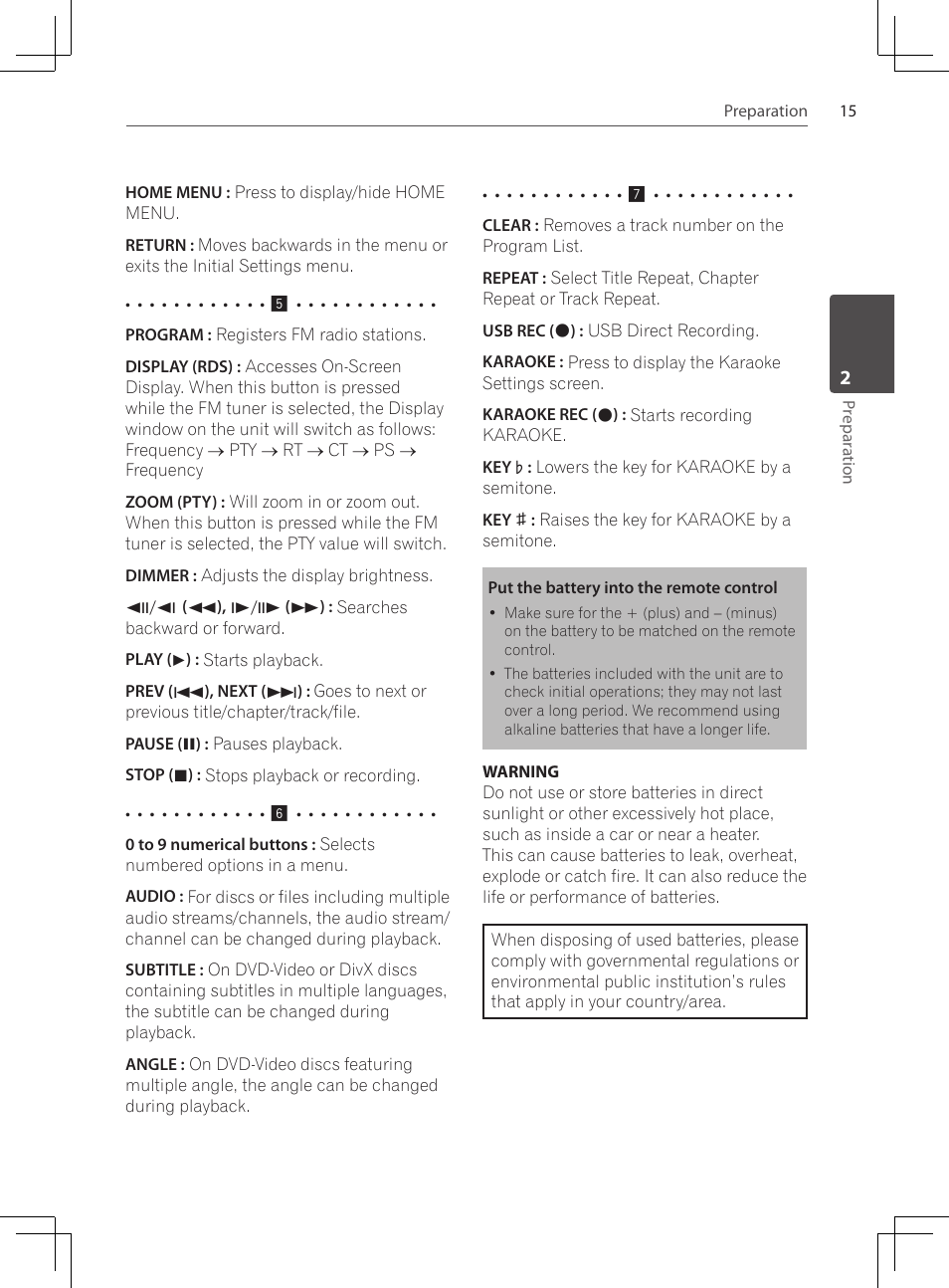 Pioneer DCS-222K User Manual | Page 15 / 280