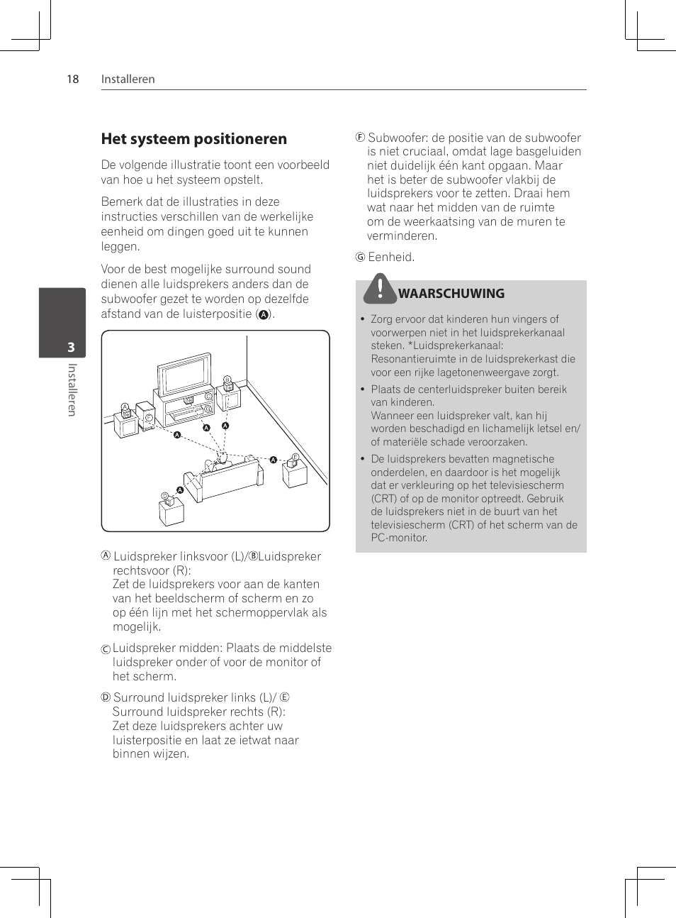 Het systeem positioneren | Pioneer DCS-222K User Manual | Page 202 / 280