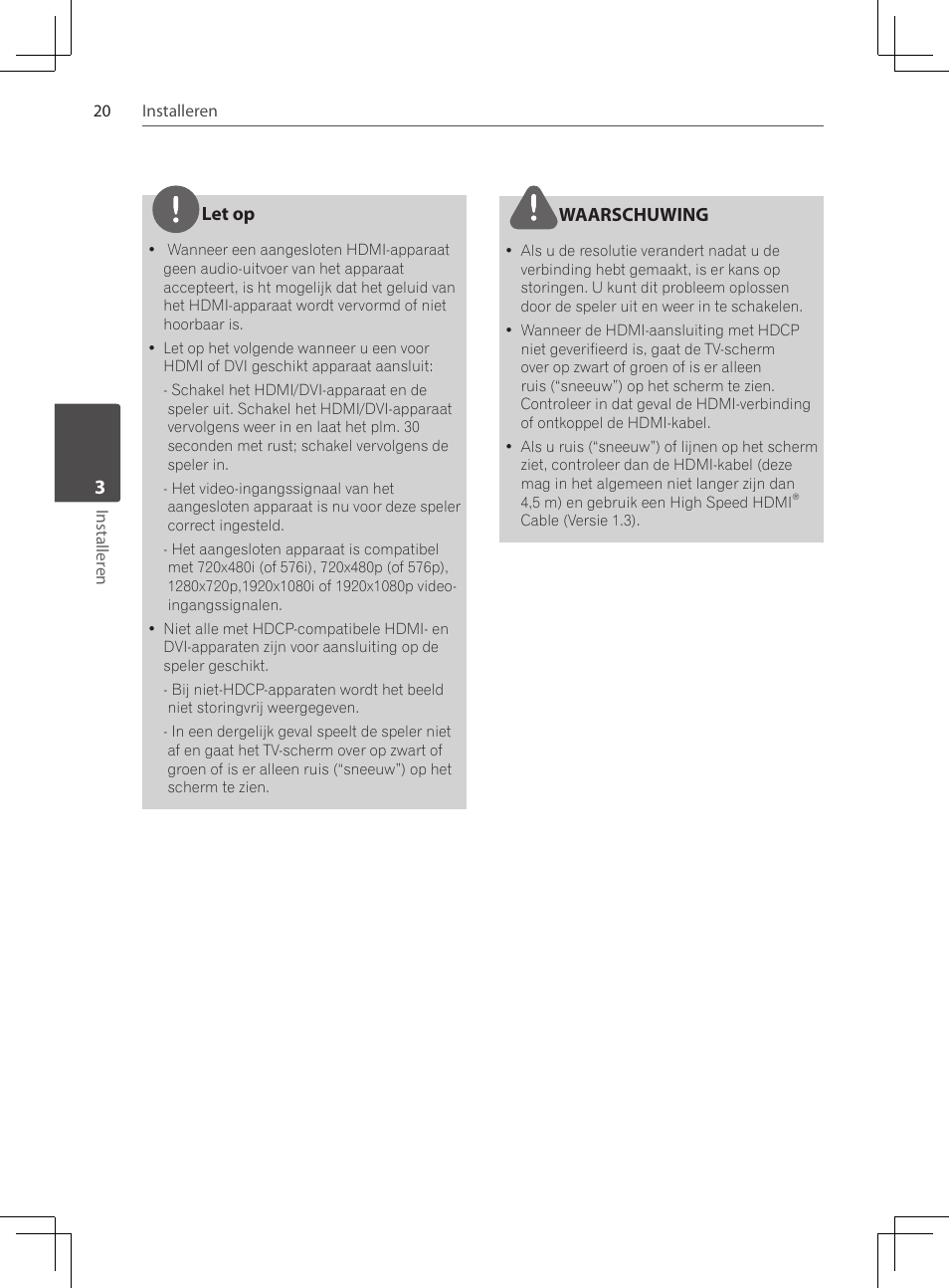 Let op, Waarschuwing | Pioneer DCS-222K User Manual | Page 204 / 280