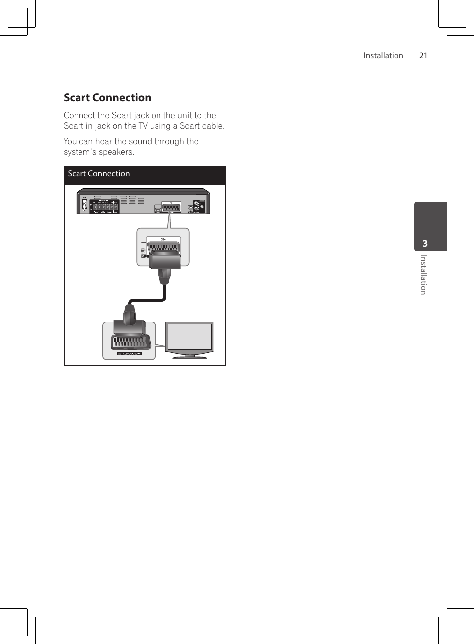 Scart connection | Pioneer DCS-222K User Manual | Page 21 / 280