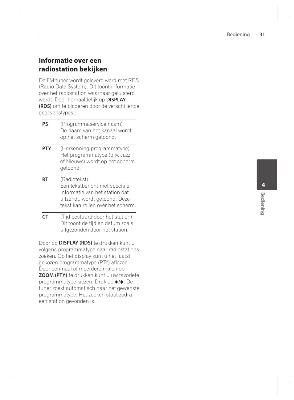 Informatie over een radiostation, Bekijken, Informatie over een radiostation bekijken | Pioneer DCS-222K User Manual | Page 215 / 280