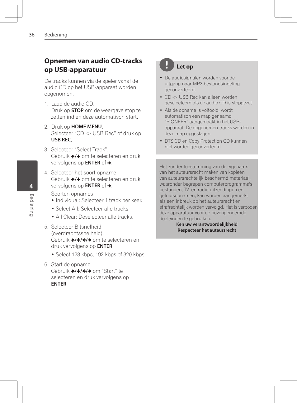 Opnemen van audio cd-tracks op usb-apparatuur | Pioneer DCS-222K User Manual | Page 220 / 280