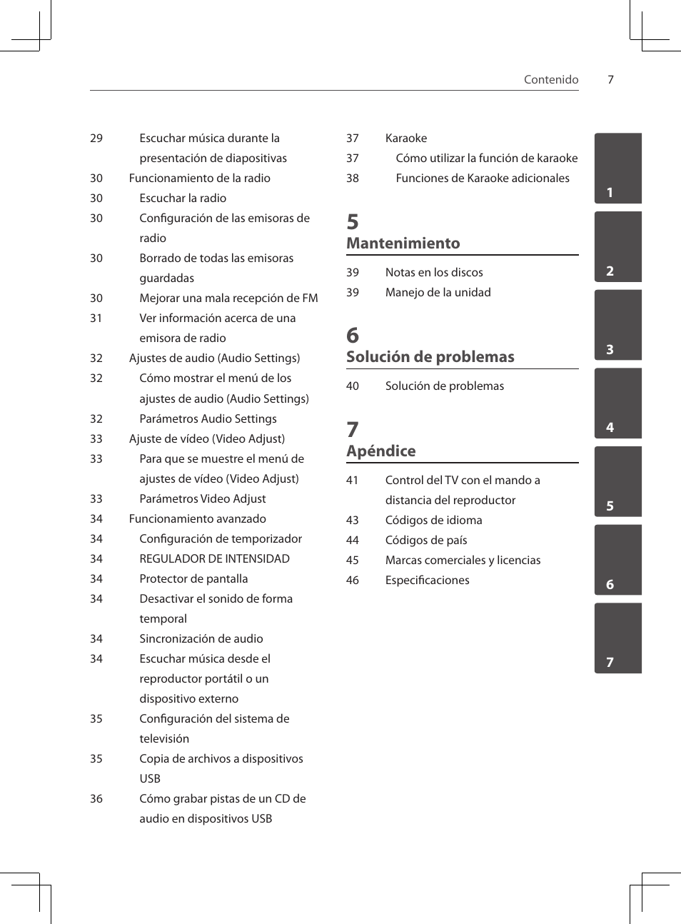 Mantenimiento, Solución de problemas, Apéndice | Pioneer DCS-222K User Manual | Page 237 / 280