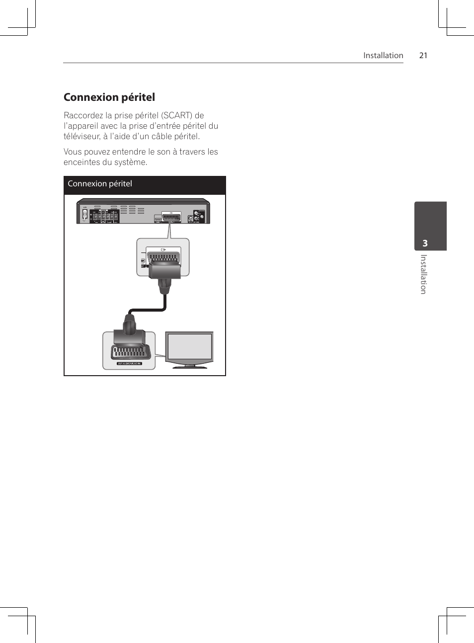 Connexion péritel | Pioneer DCS-222K User Manual | Page 67 / 280