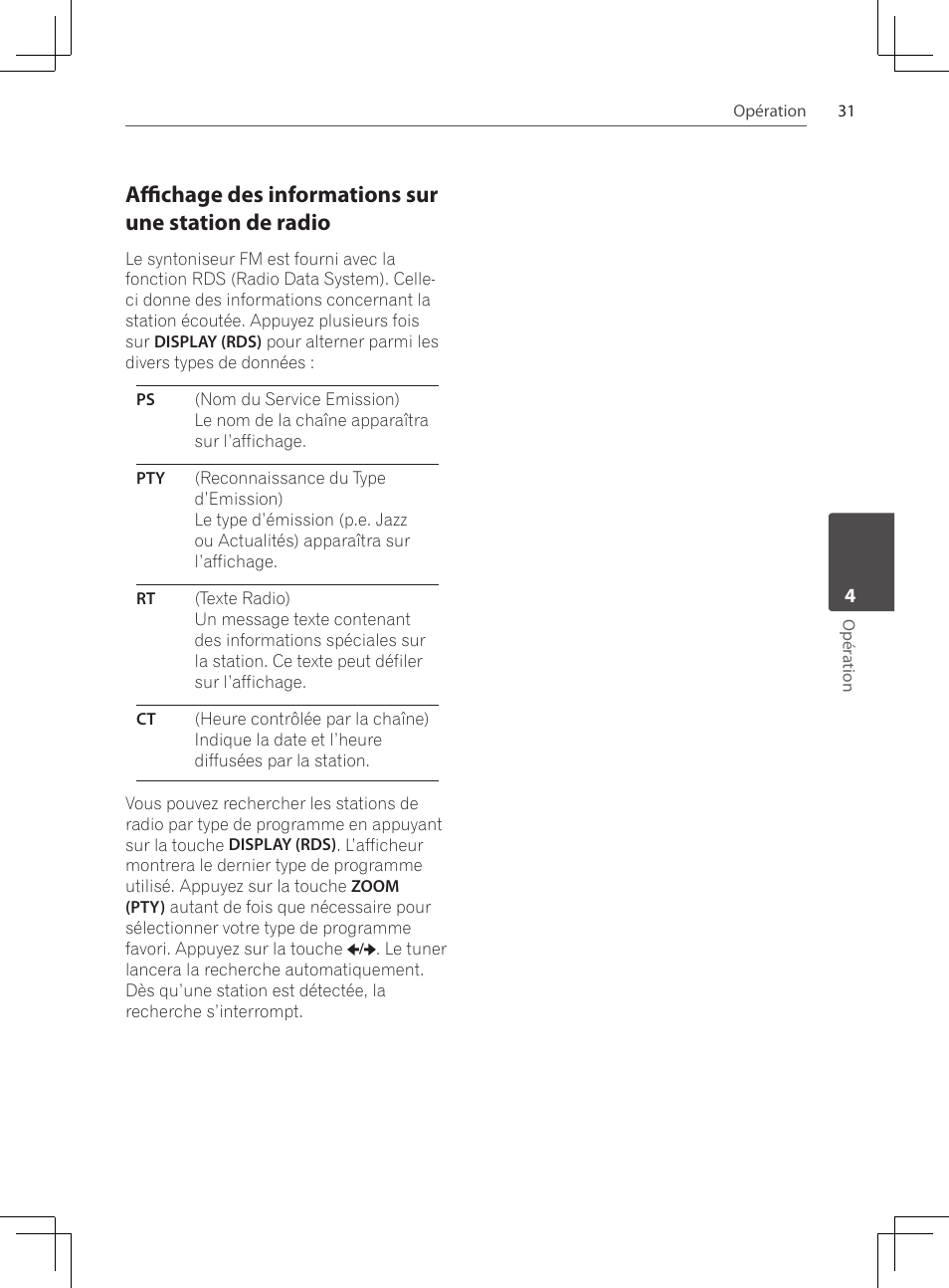 Affichage des informations sur une, Station de radio | Pioneer DCS-222K User Manual | Page 77 / 280