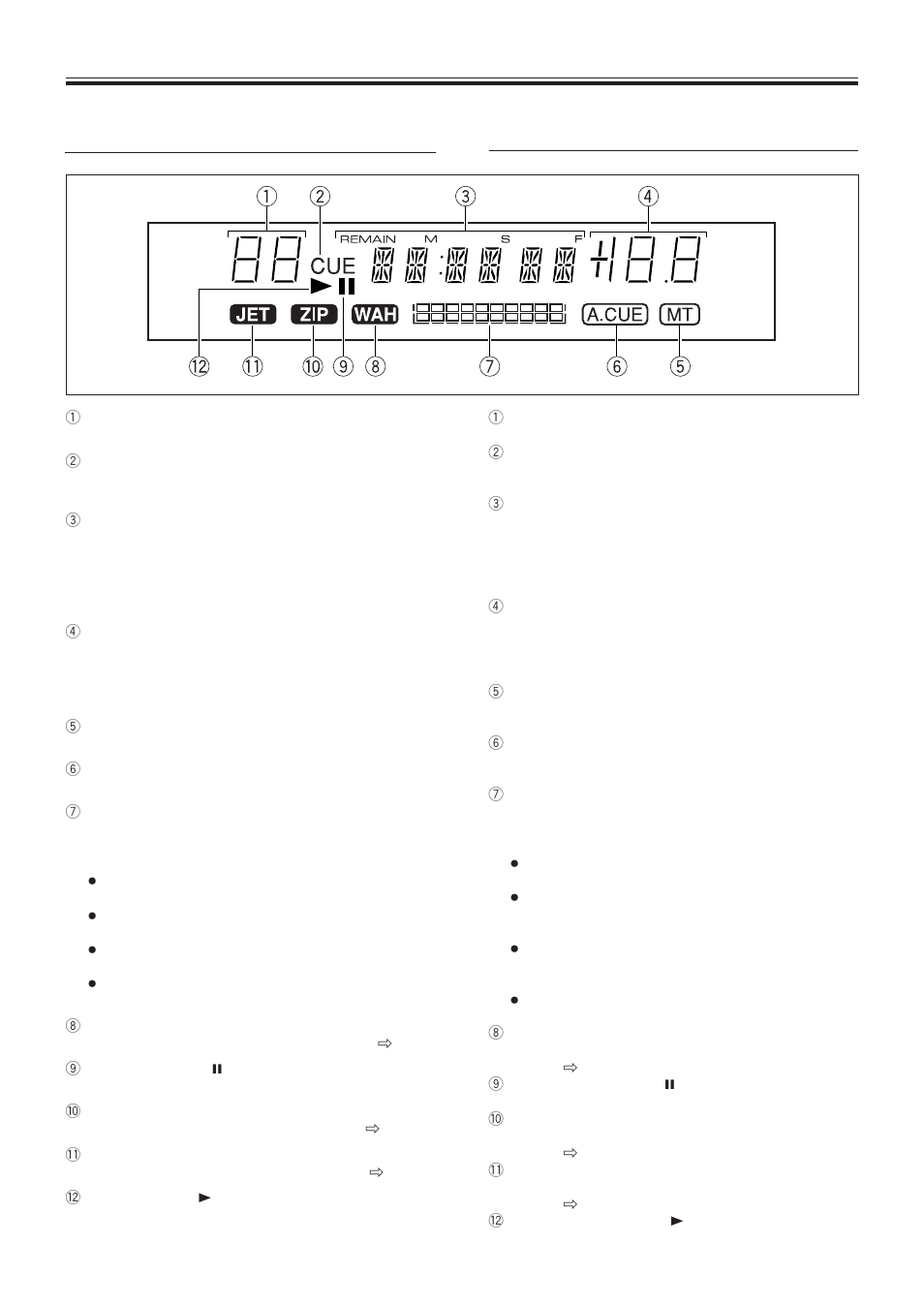 Display window, Fenêtre d’affichage | Pioneer CDJ-100S User Manual | Page 14 / 88