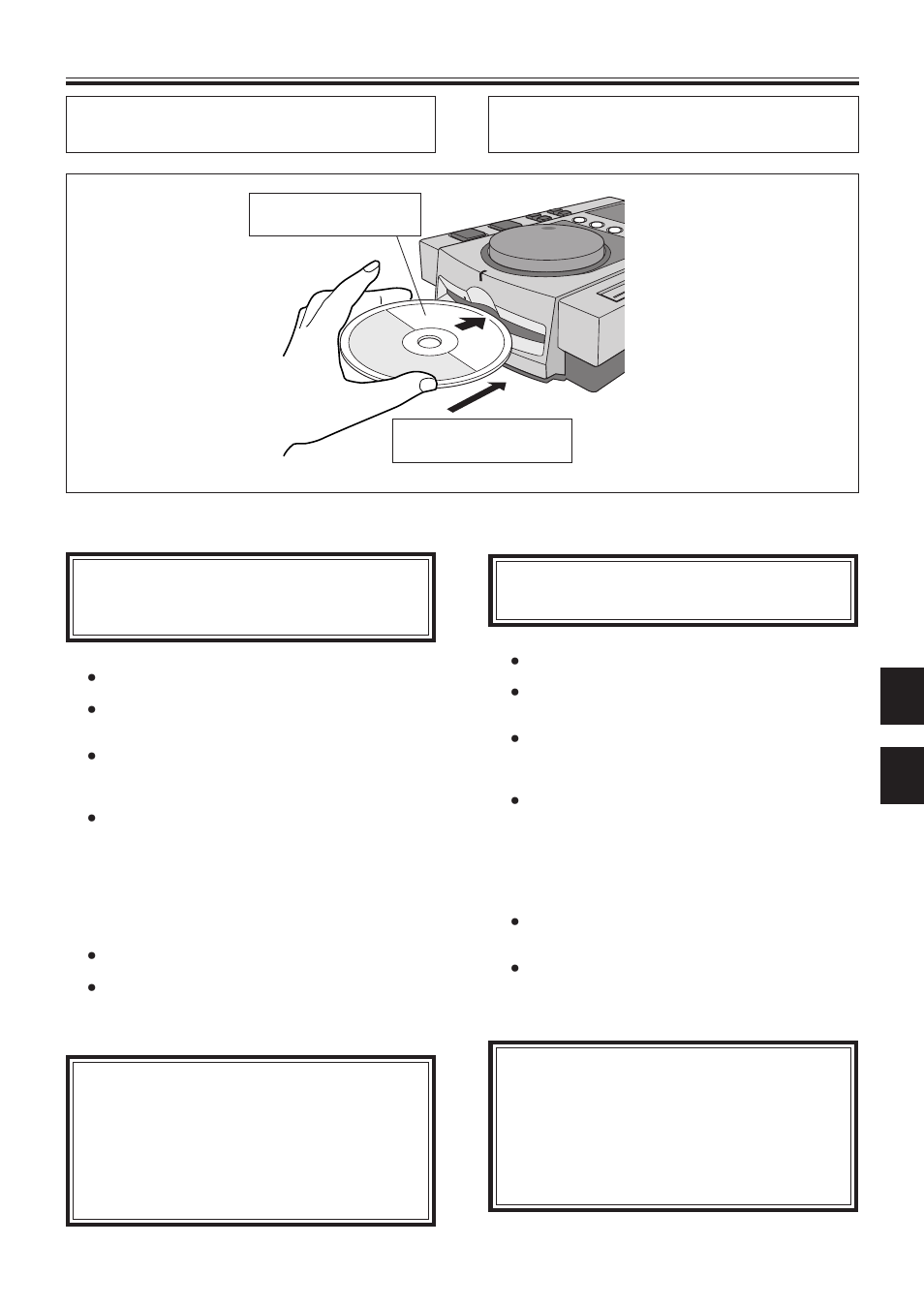 Plaatsen/uitnemen van de cd, Inserción/expulsión de discos, Inserción/expulsión de dis- cos | Pioneer CDJ-100S User Manual | Page 73 / 88