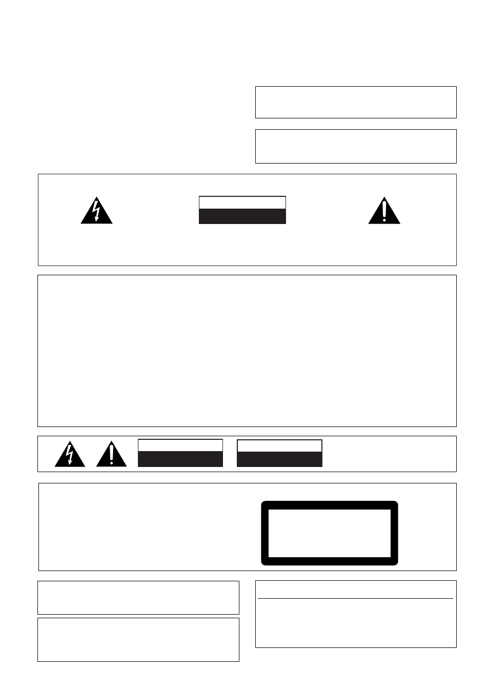 Important 1, Infringement of copyright, Warning | Important, Class 1 laser product, Caution, Caution attention | Pioneer CT-L77 User Manual | Page 2 / 48