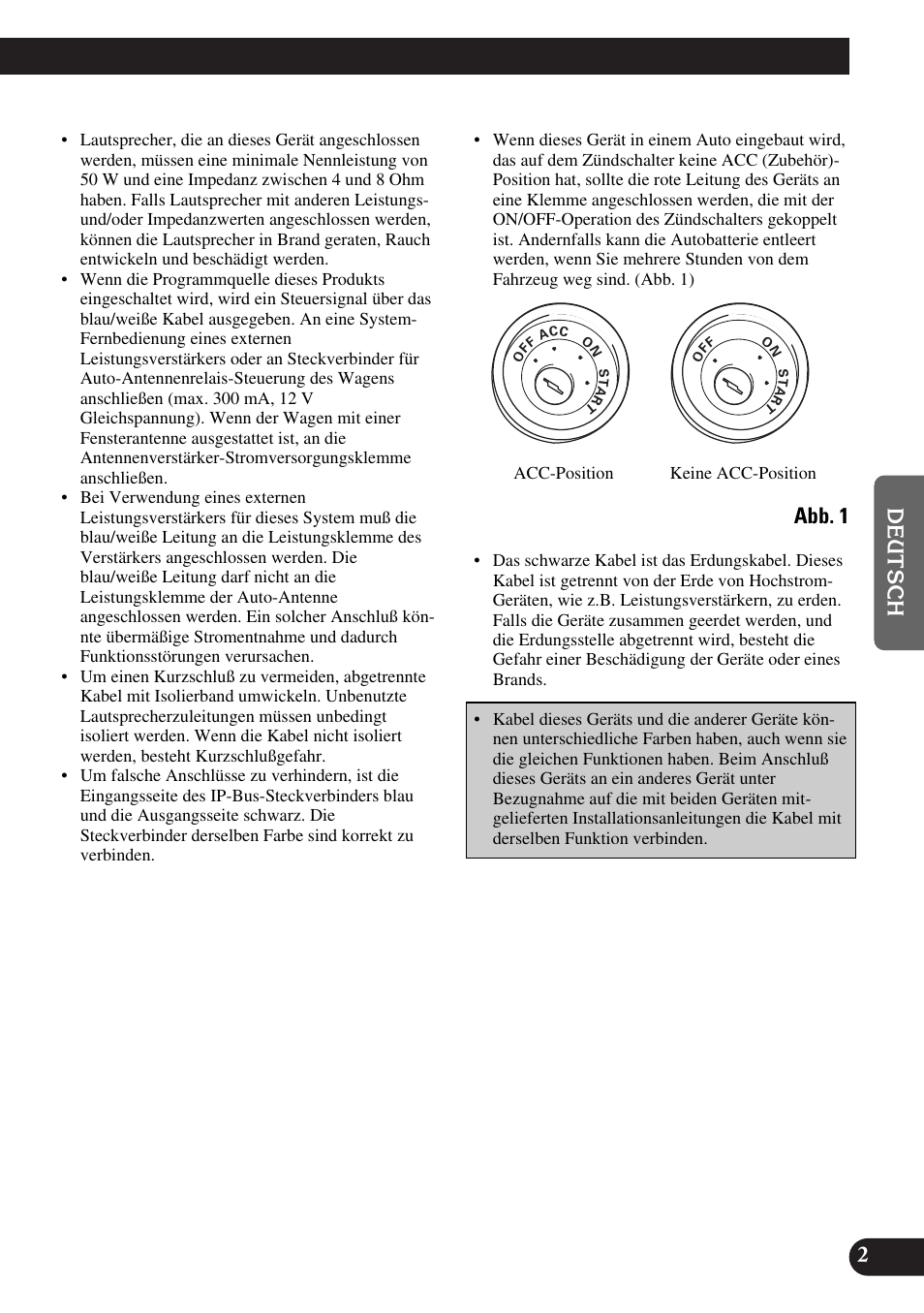 Abb. 1 | Pioneer DEH-P6300R User Manual | Page 19 / 52