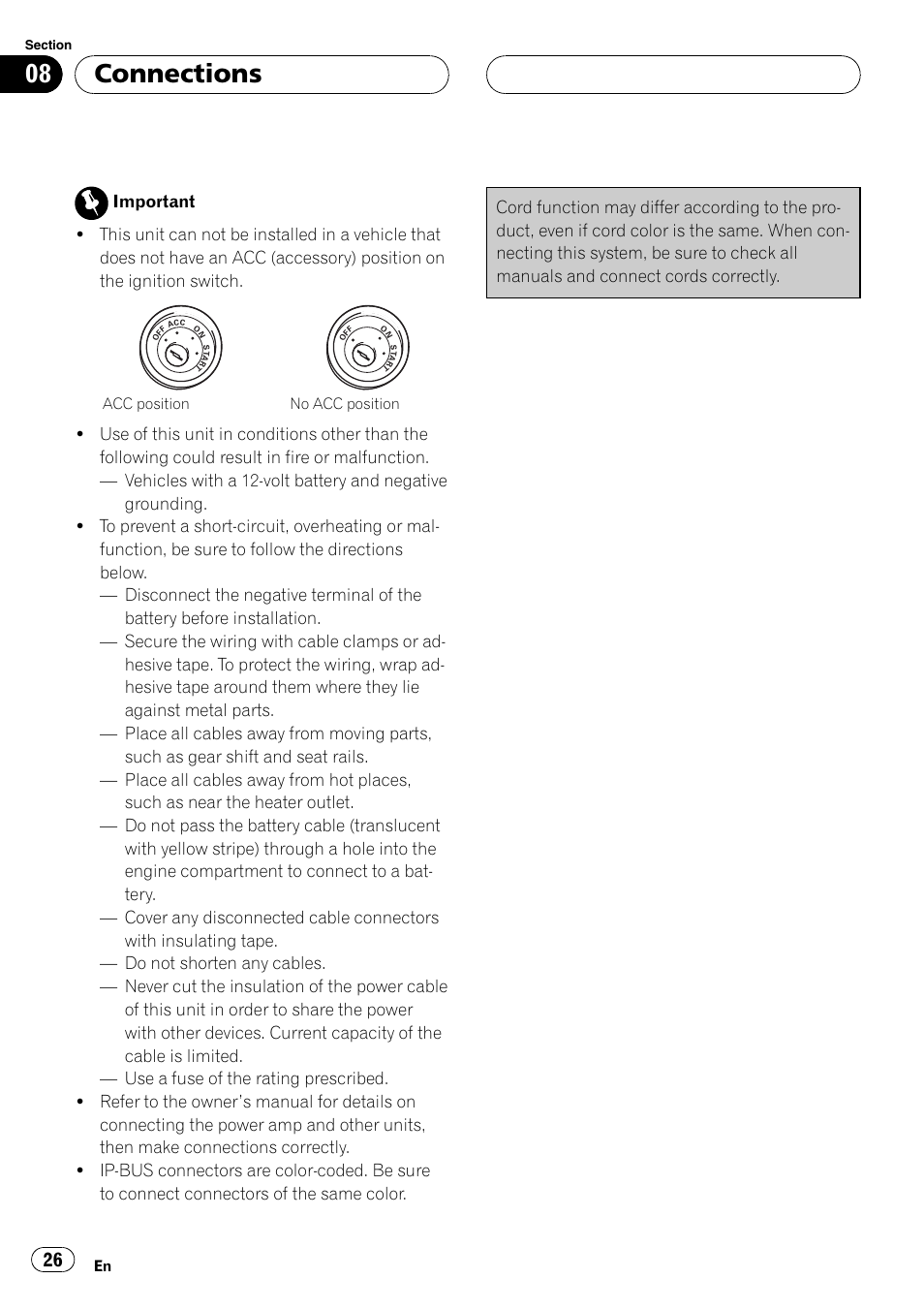 Connections | Pioneer AXM-P90RS User Manual | Page 26 / 41