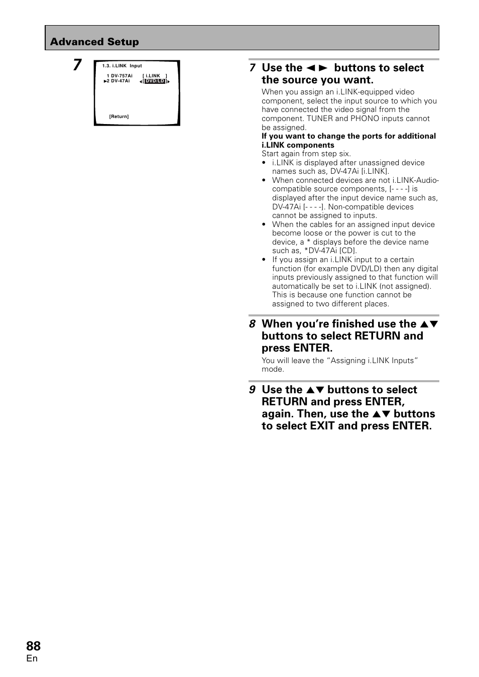 Advanced setup | Pioneer VSA-AX10 User Manual | Page 88 / 112