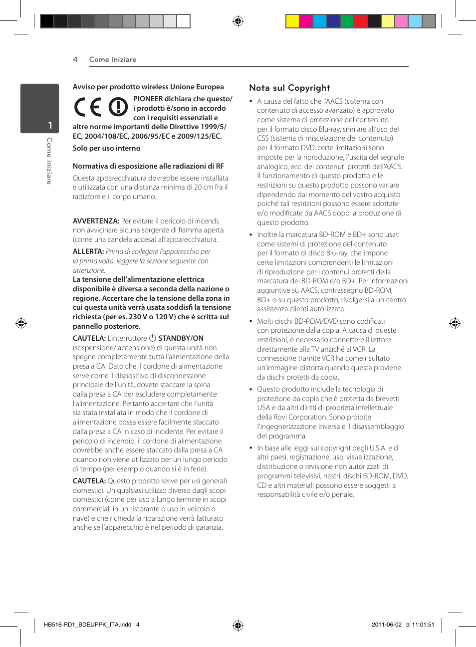 Nota sul copyright | Pioneer BCS-FS515 User Manual | Page 228 / 452