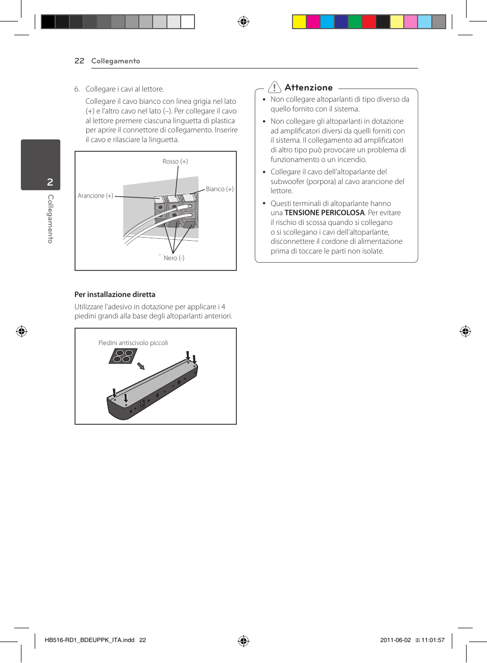Attenzione | Pioneer BCS-FS515 User Manual | Page 246 / 452