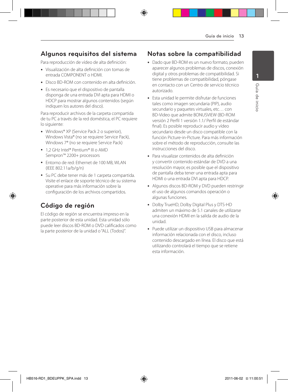 Algunos requisitos del sistema, Código de región, Notas sobre la compatibilidad | Pioneer BCS-FS515 User Manual | Page 309 / 452