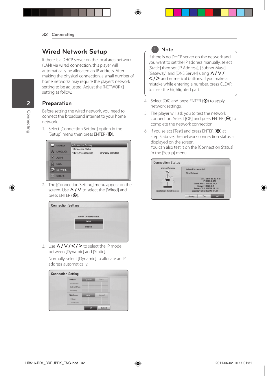 32 – wired network setup, Wired network setup | Pioneer BCS-FS515 User Manual | Page 32 / 452