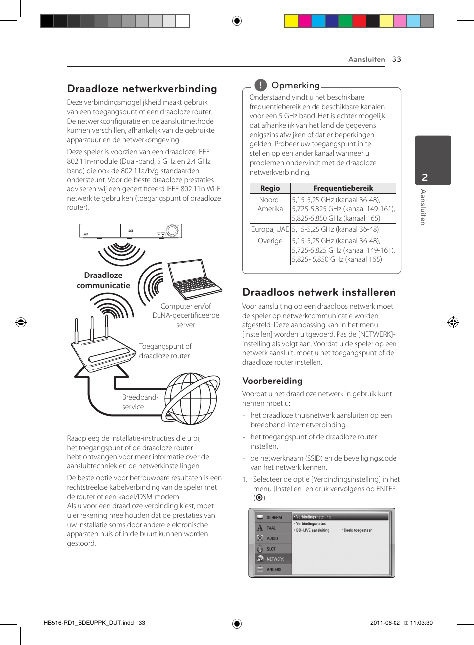 Draadloze netwerkverbinding, Draadloos netwerk installeren | Pioneer BCS-FS515 User Manual | Page 401 / 452