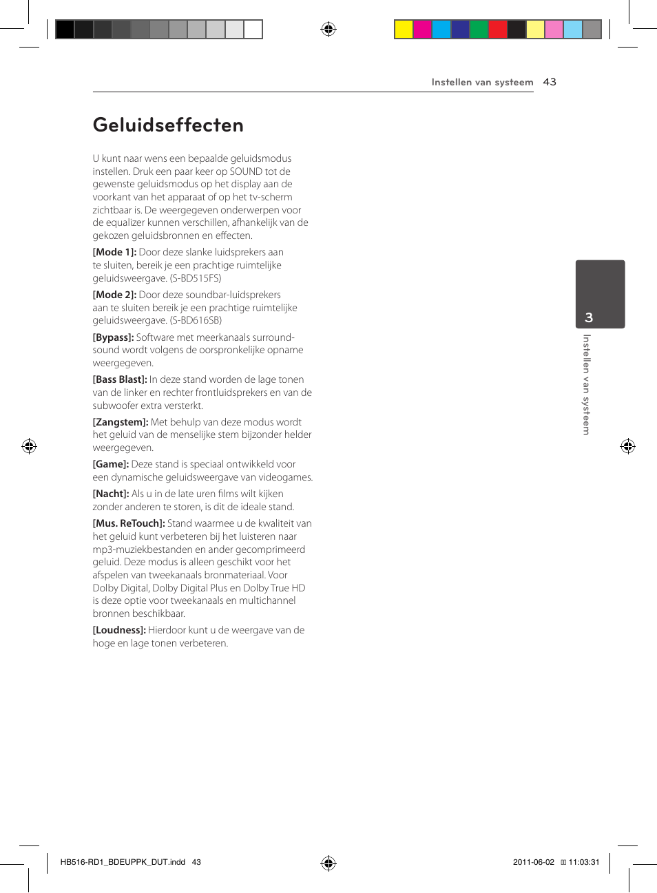 43 geluidseffecten, Geluidseffecten | Pioneer BCS-FS515 User Manual | Page 411 / 452