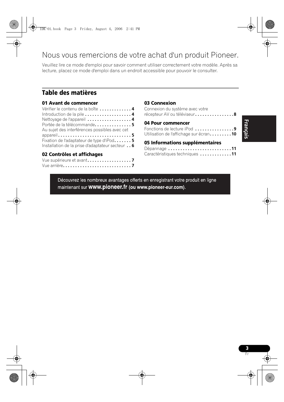 Pioneer IDK-01 User Manual | Page 13 / 62