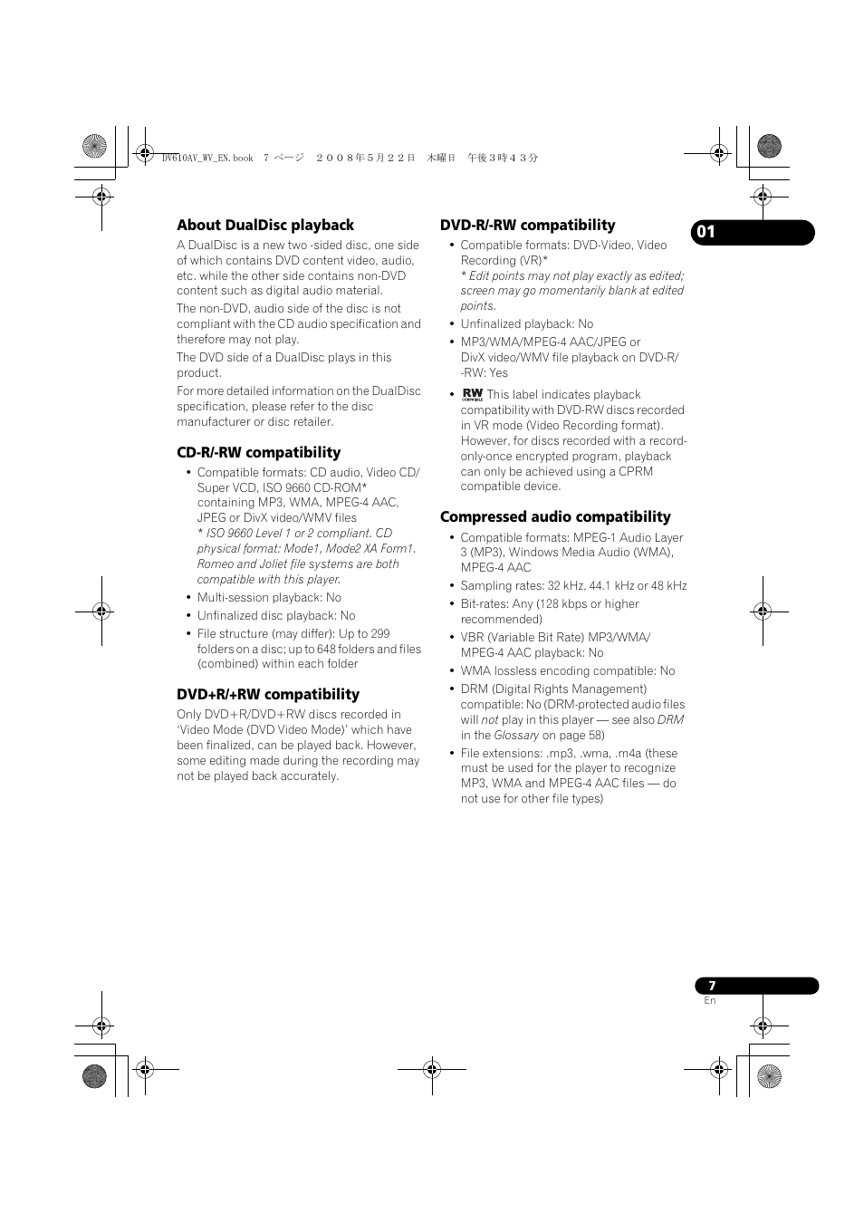 Pioneer DV-610AV-S User Manual | Page 7 / 62