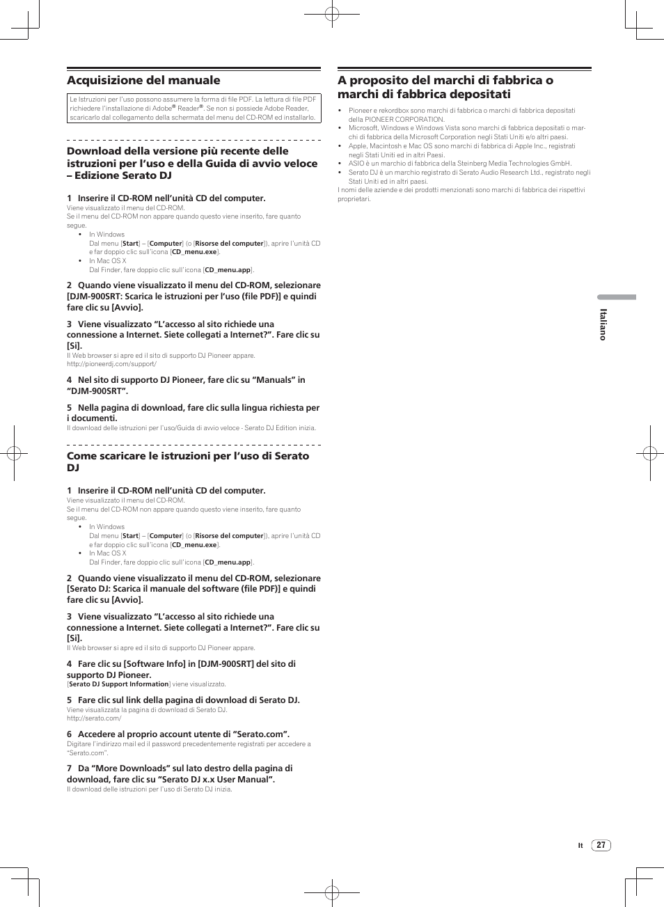 Acquisizione del manuale | Pioneer DJM-900SRT User Manual | Page 111 / 200