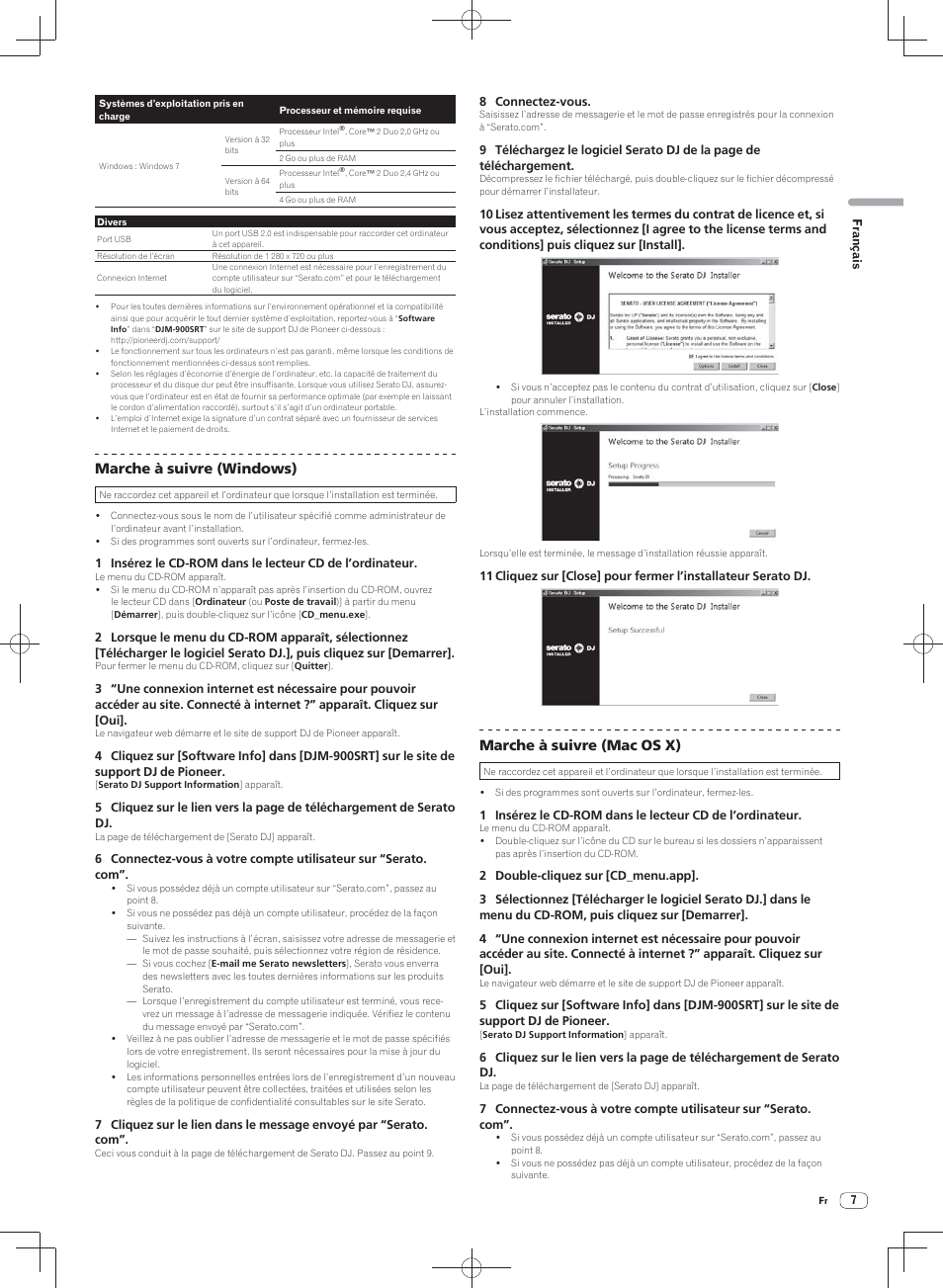 Marche à suivre (windows), Marche à suivre (mac os x) | Pioneer DJM-900SRT User Manual | Page 35 / 200