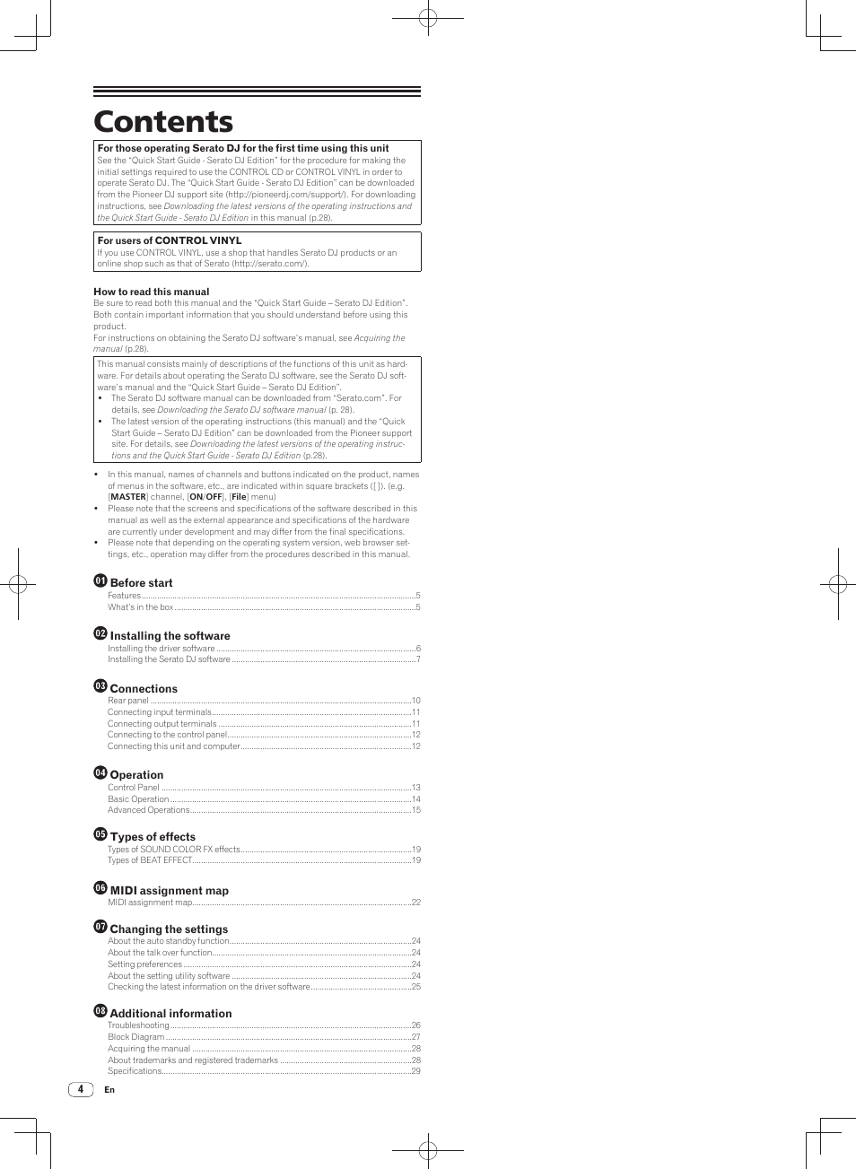 Pioneer DJM-900SRT User Manual | Page 4 / 200