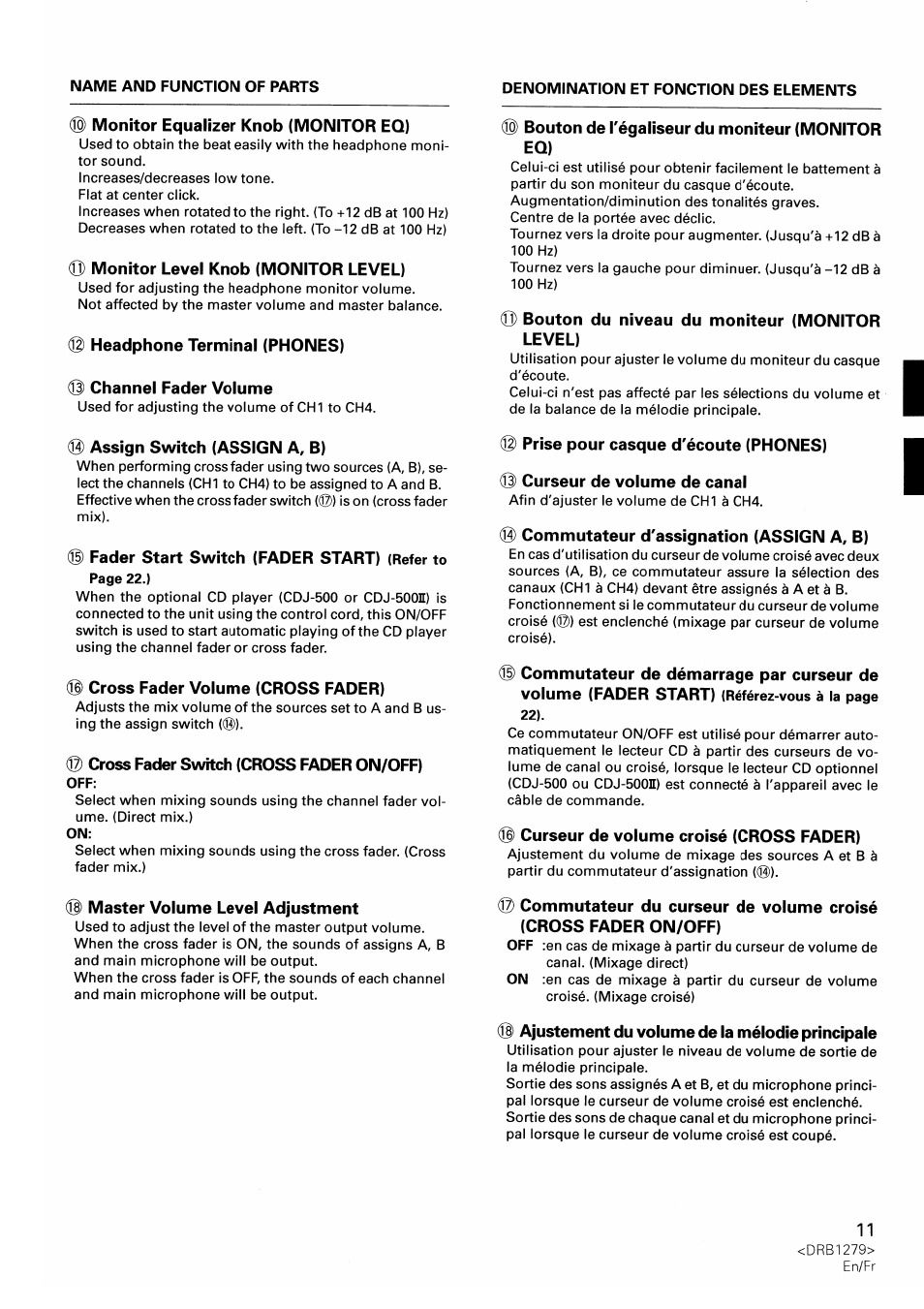 Pioneer DJM-500 User Manual | Page 11 / 108