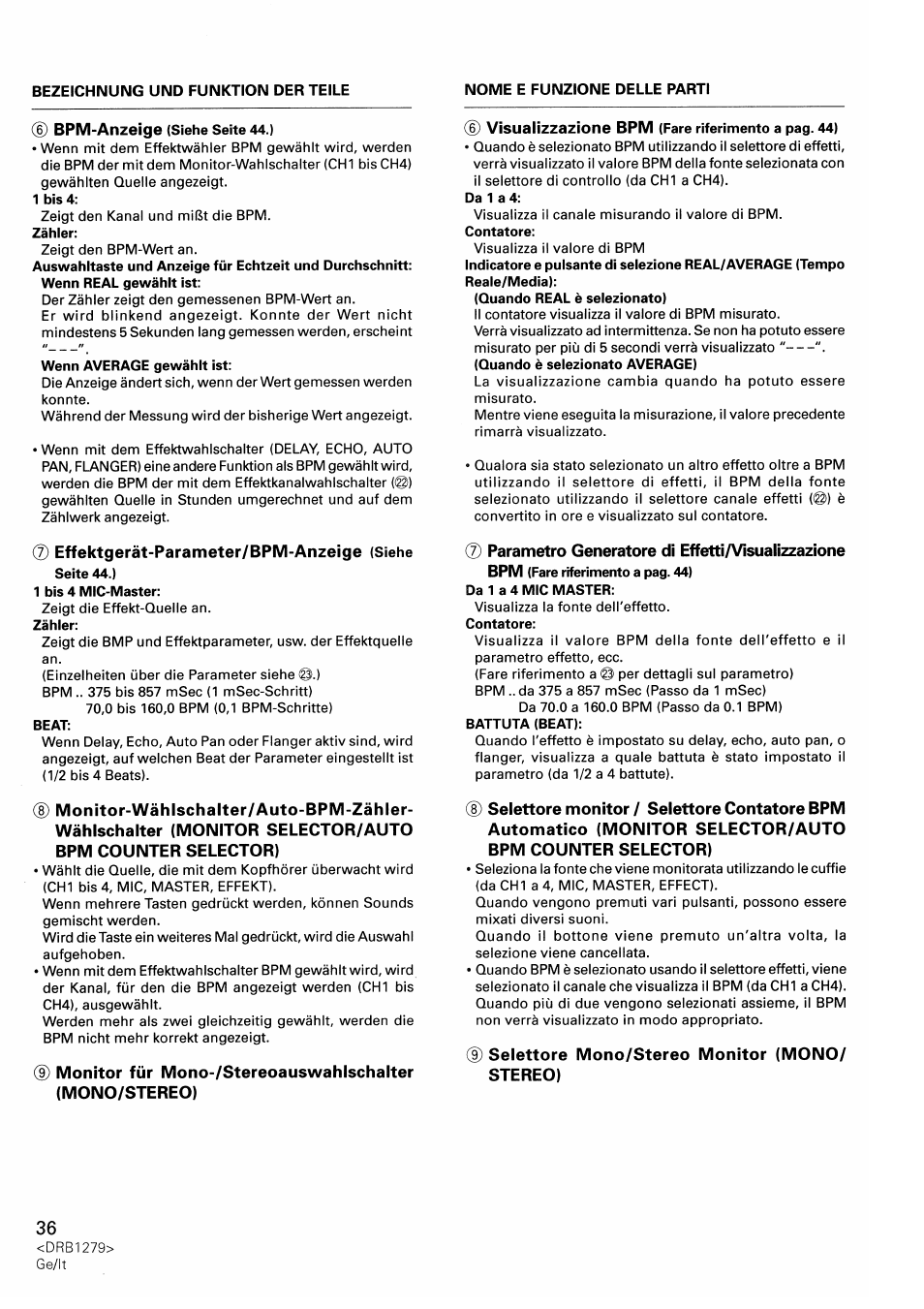 Pioneer DJM-500 User Manual | Page 36 / 108