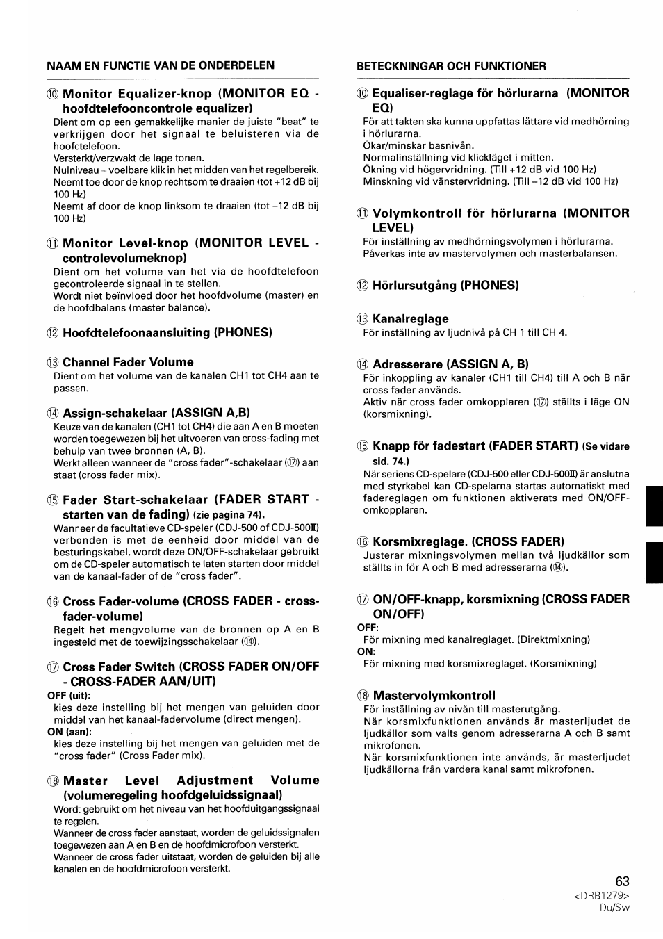 Pioneer DJM-500 User Manual | Page 63 / 108