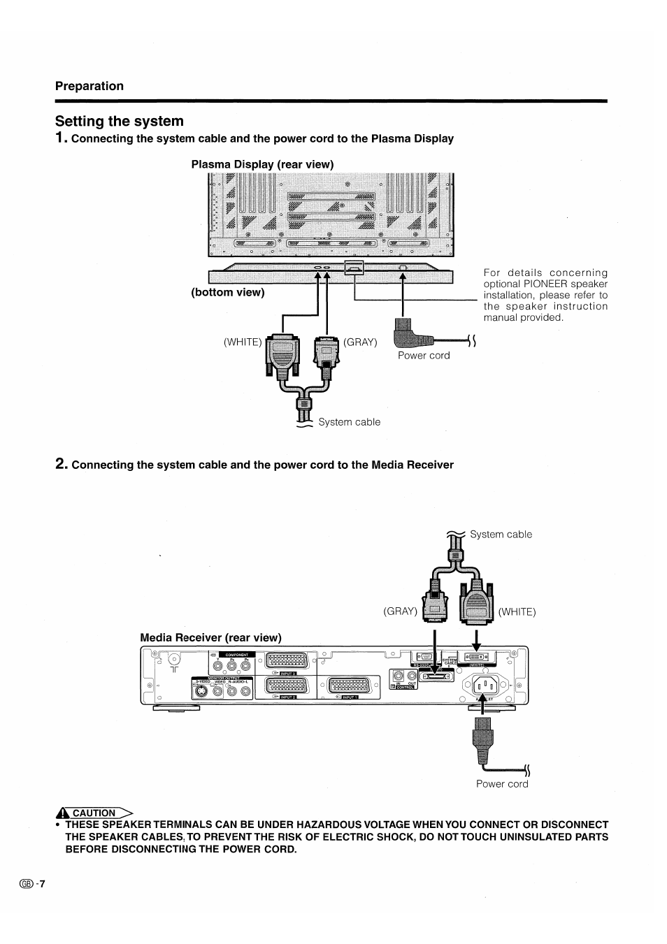 Setting the system | Pioneer PDP-503HDE User Manual | Page 10 / 196