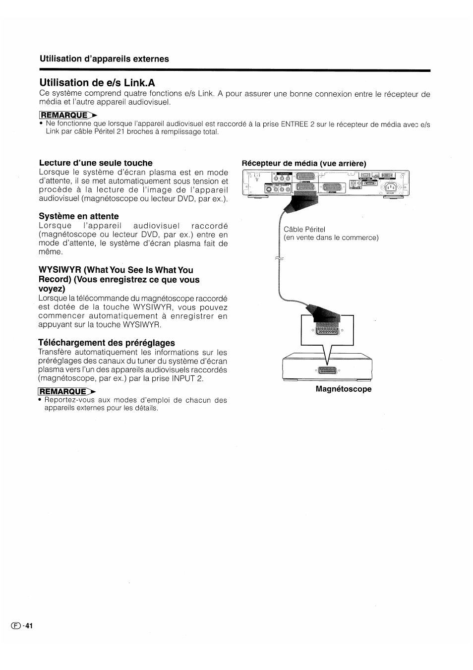 Utilisation de e/s link.a, Lecture d’une seule touche, Système en attente | Téléchargement des préréglages | Pioneer PDP-503HDE User Manual | Page 108 / 196