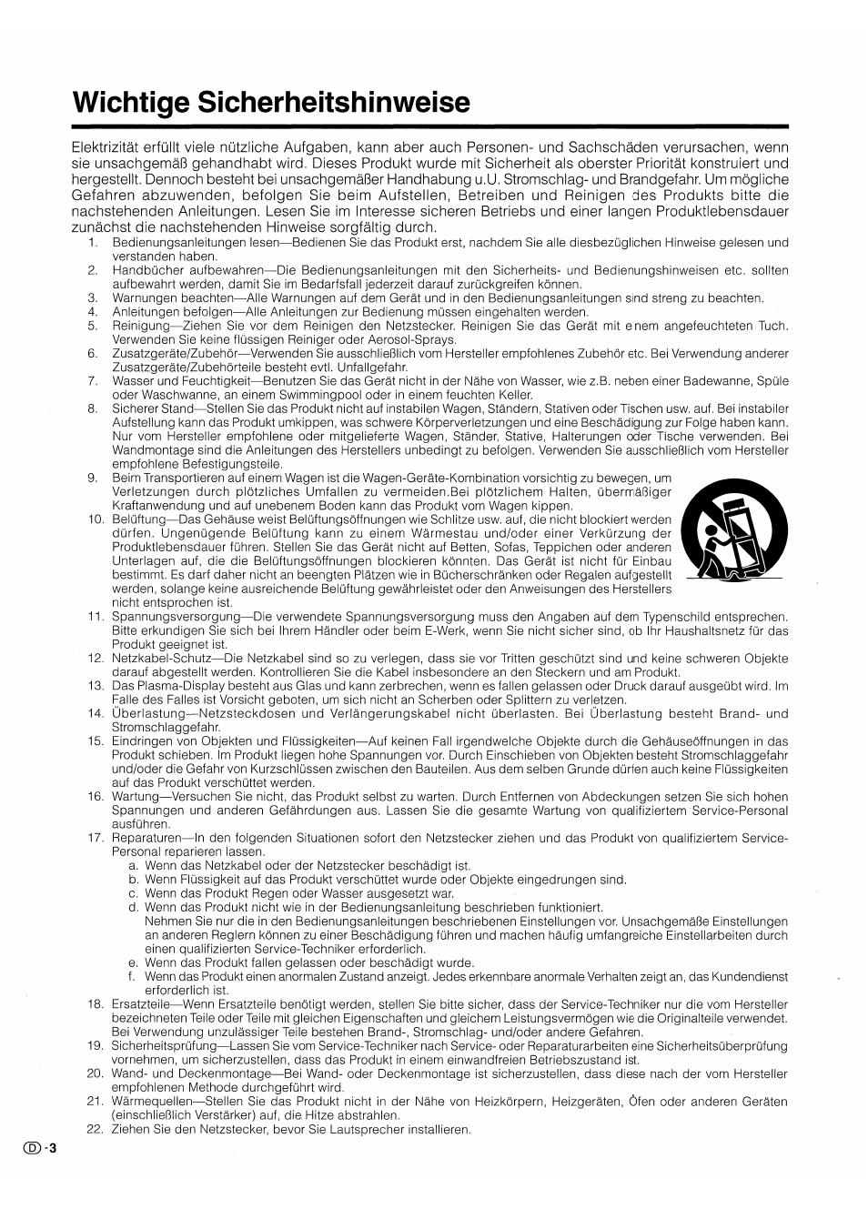 Wichtige sicherheitshinweise | Pioneer PDP-503HDE User Manual | Page 134 / 196