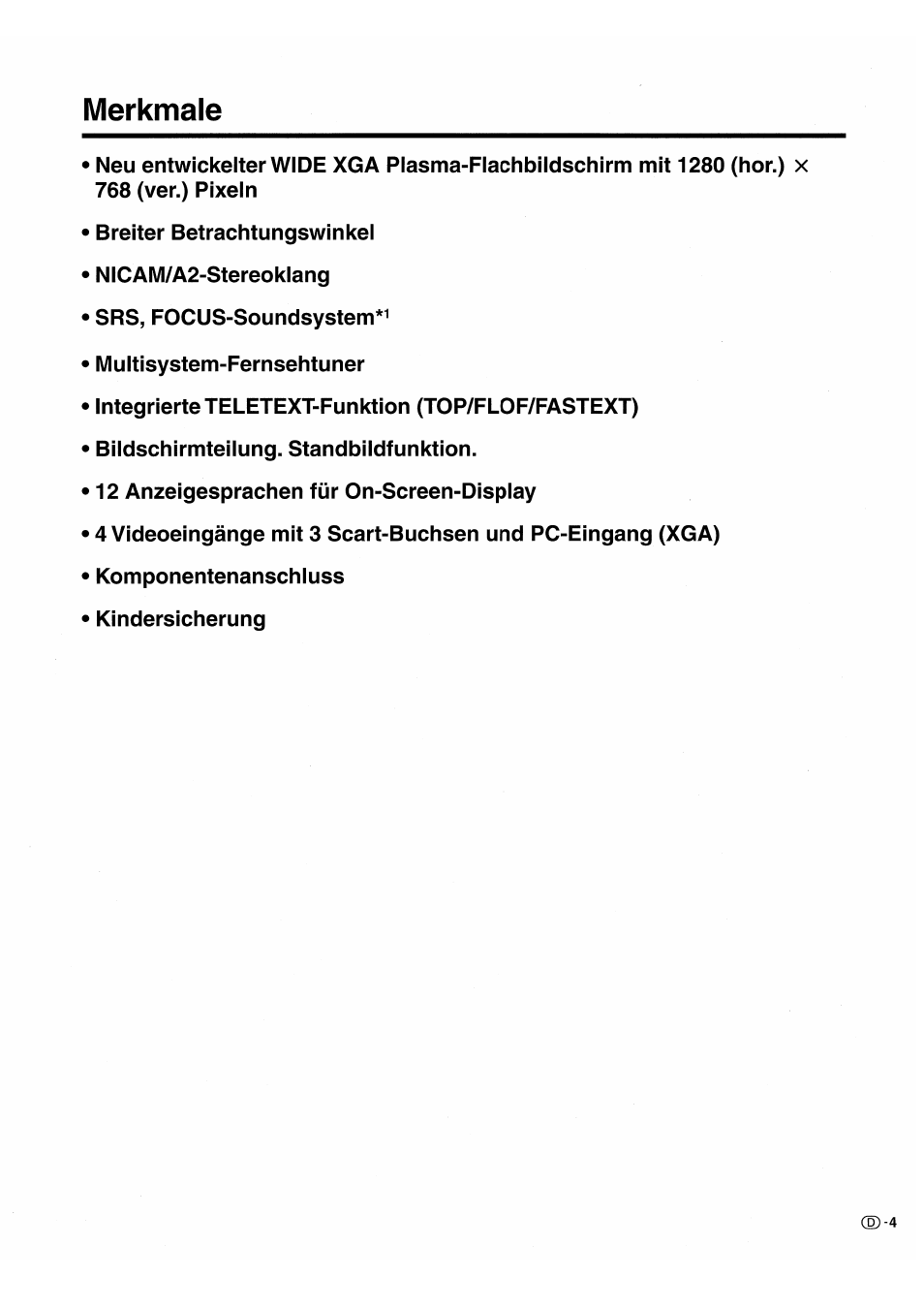 Merkmale | Pioneer PDP-503HDE User Manual | Page 135 / 196