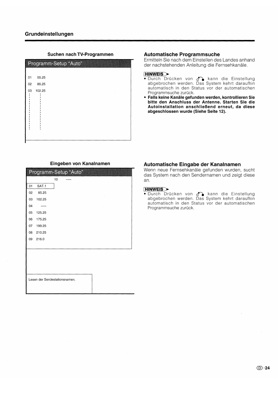 Automatische programmsuche, Automatische eingabe der kanalnamen | Pioneer PDP-503HDE User Manual | Page 155 / 196