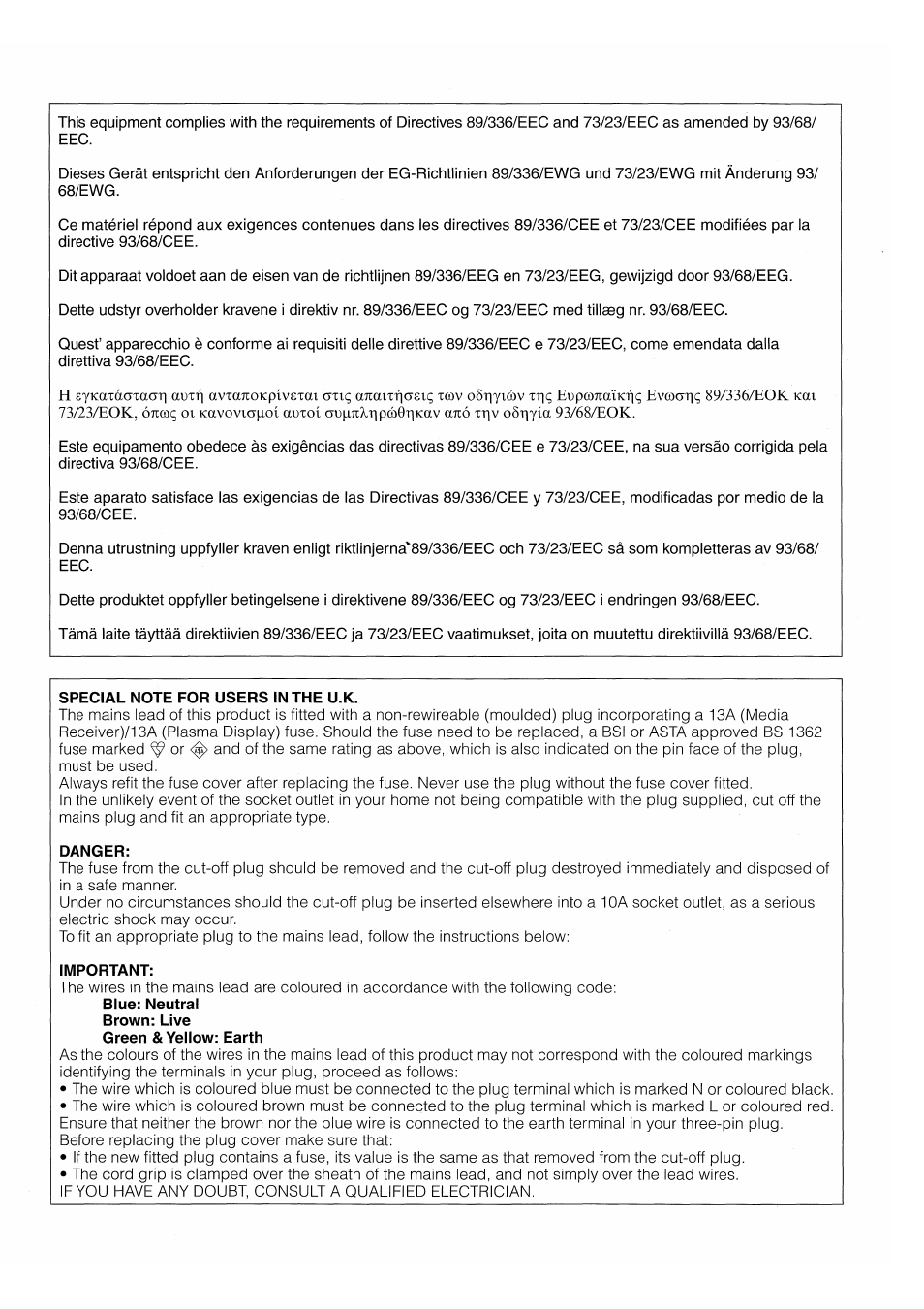 Pioneer PDP-503HDE User Manual | Page 2 / 196